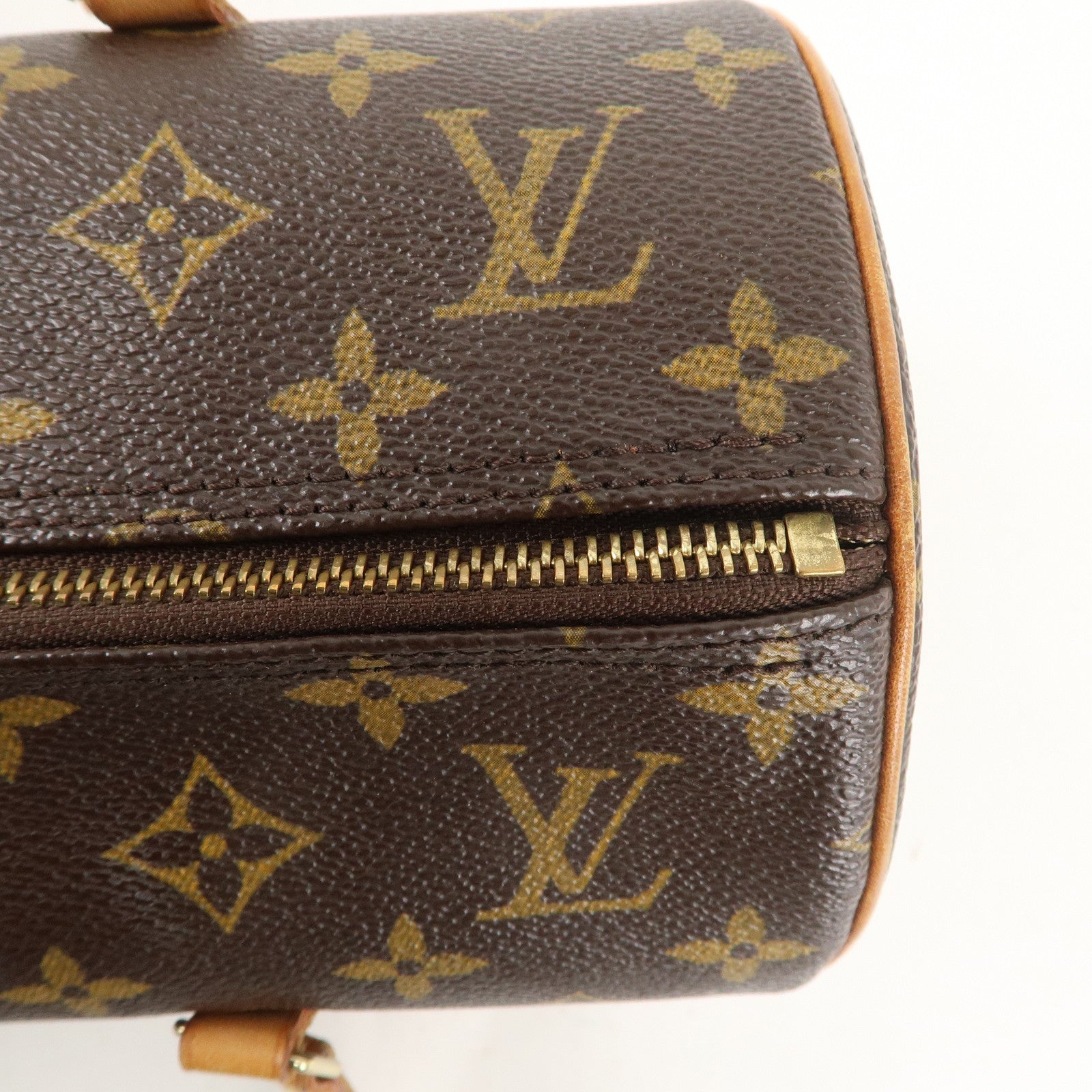 Louis Vuitton Monogram Papillon 30 Hand Bag Brown M51385