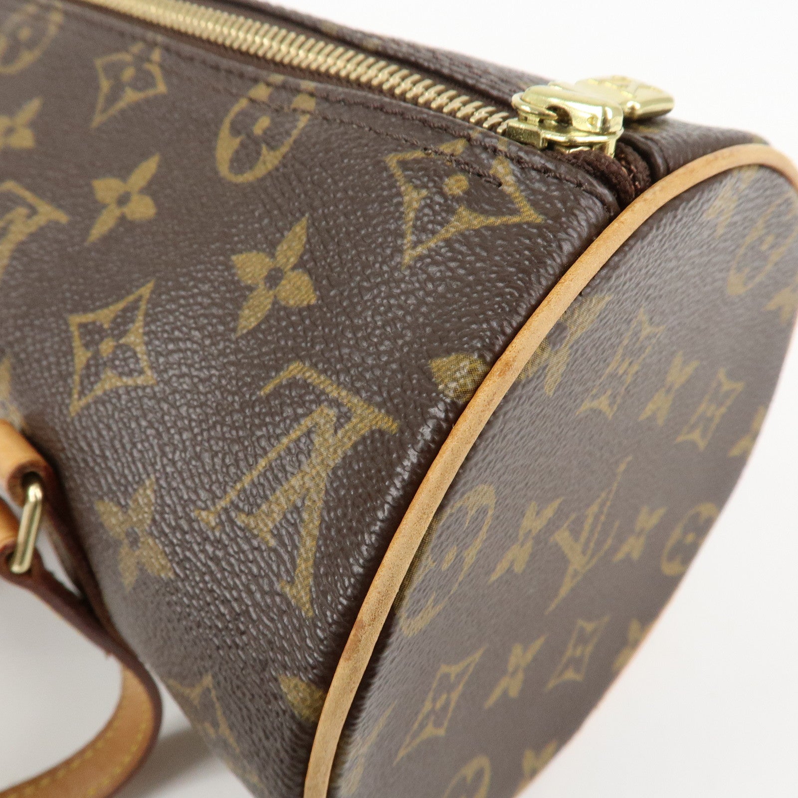 Louis Vuitton Monogram Papillon 26 Hand Bag Brown M51386 Used