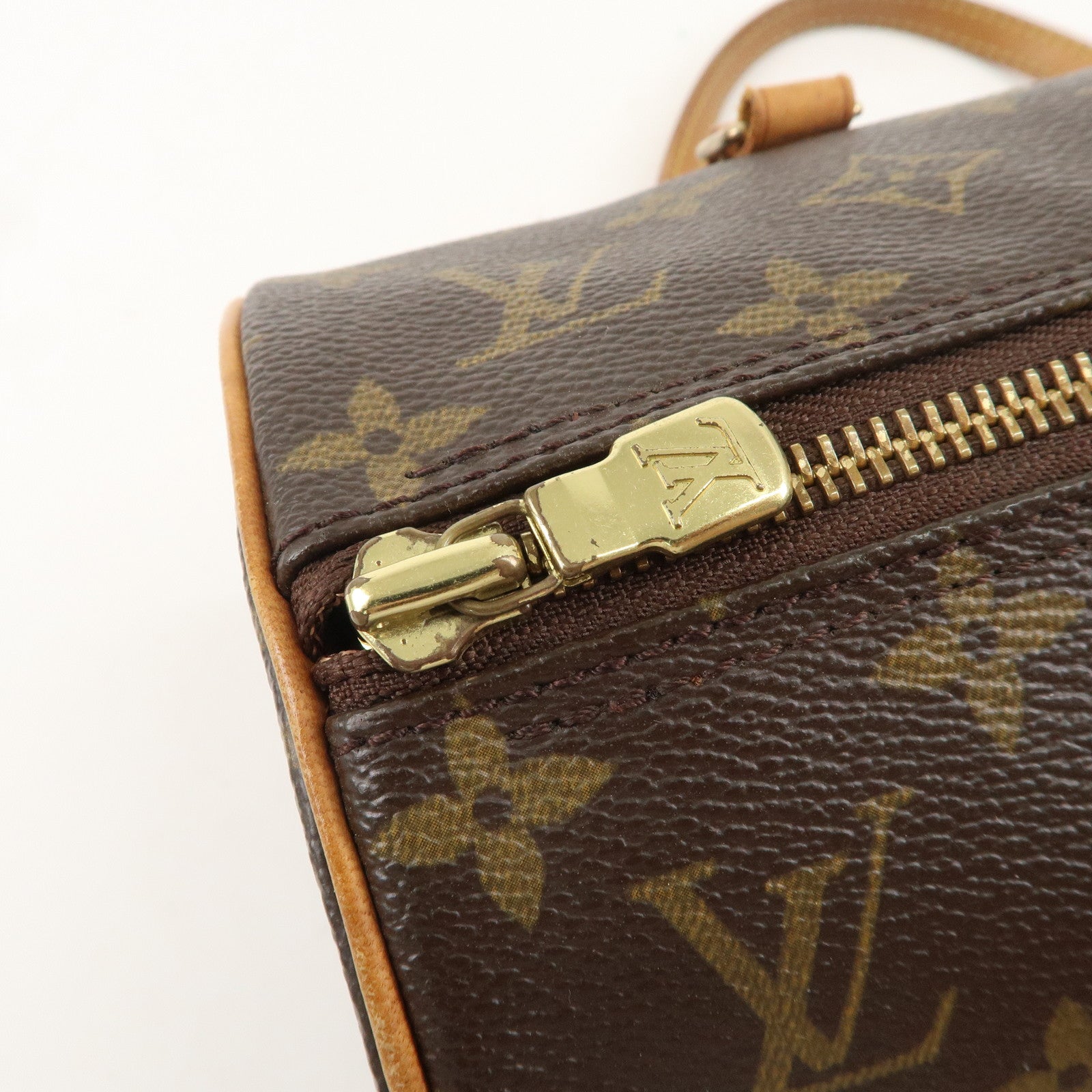 Louis Vuitton Monogram Papillon 30 Hand Bag Brown M51385