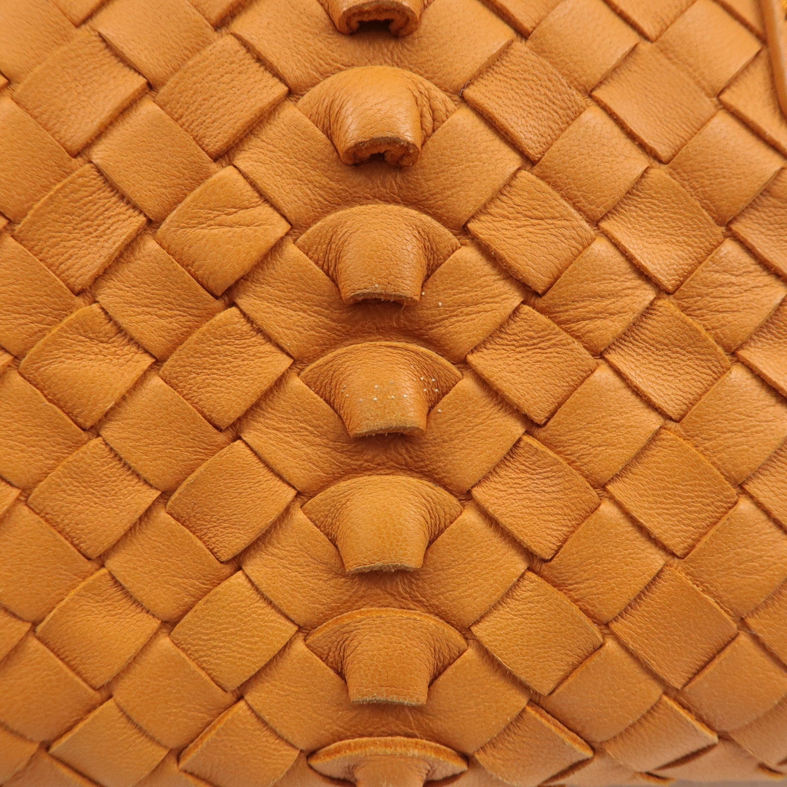 BOTTEGA VENETA Intrecciato Leather Handbag Orange 192938