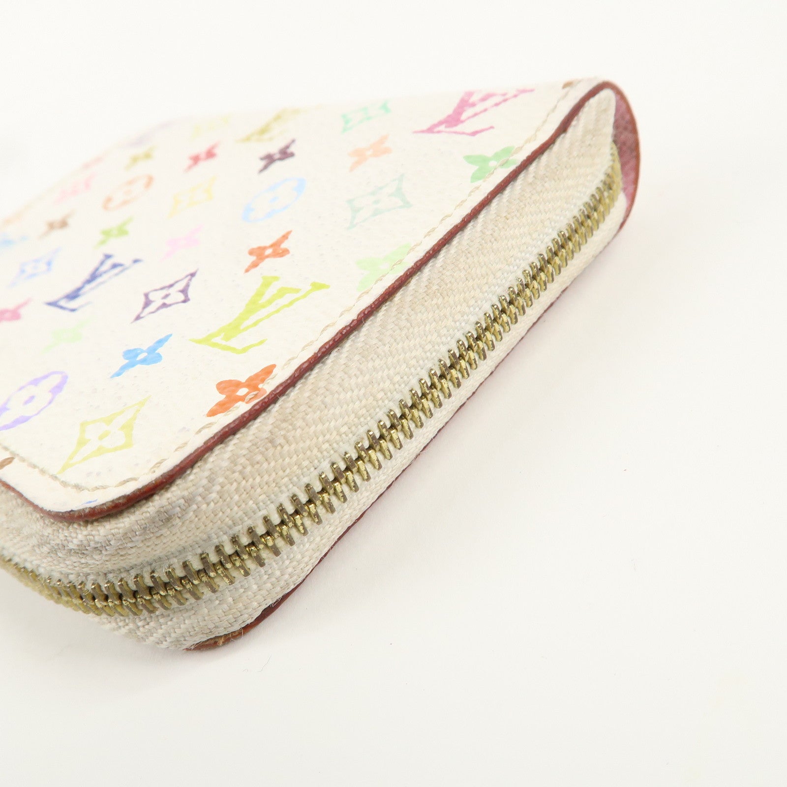 Louis Vuitton Monogram Multicolor Zippy Coin Purse Blanc M66548