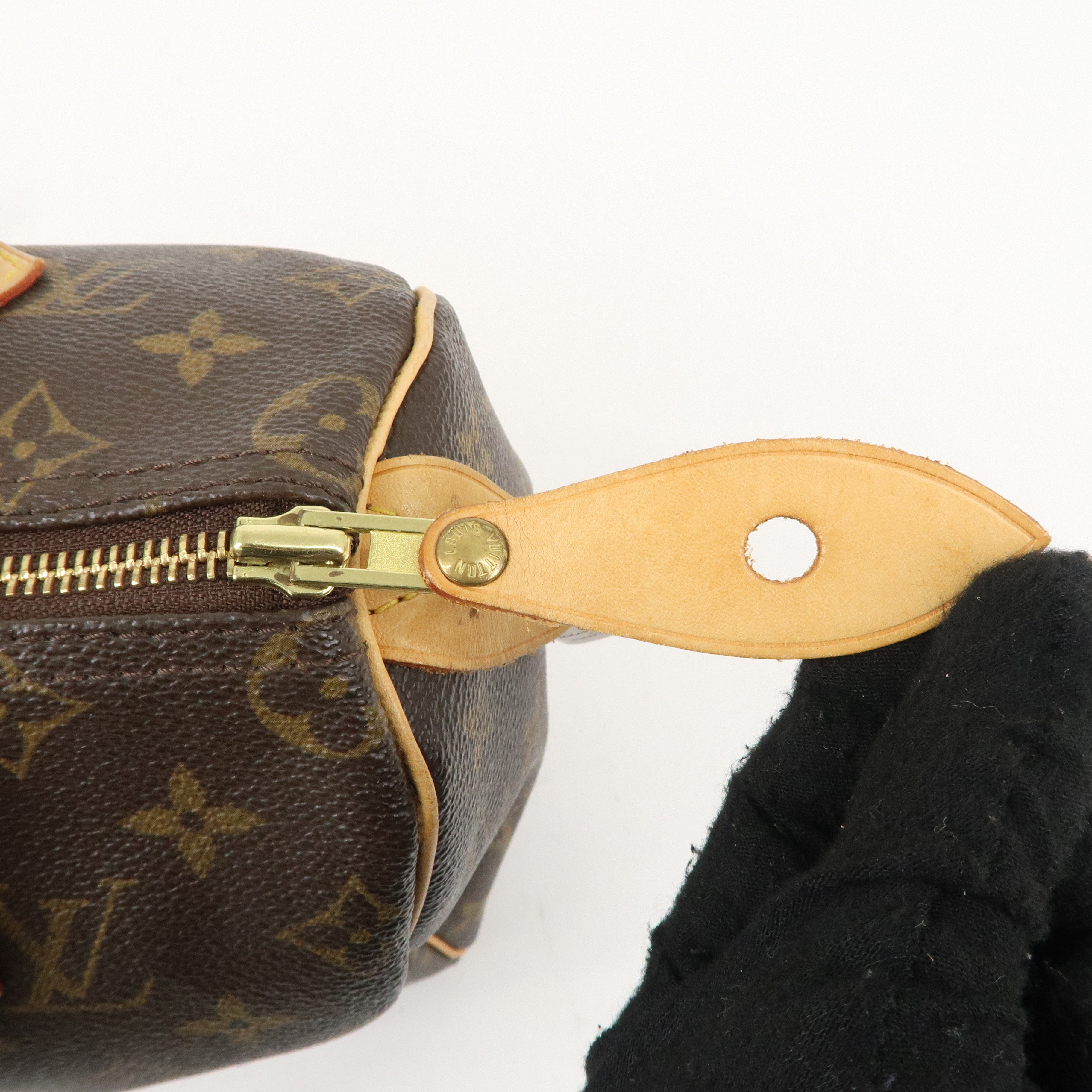 Louis Vuitton Monogram Speedy 25 Hand Bag Boston Bag M41528