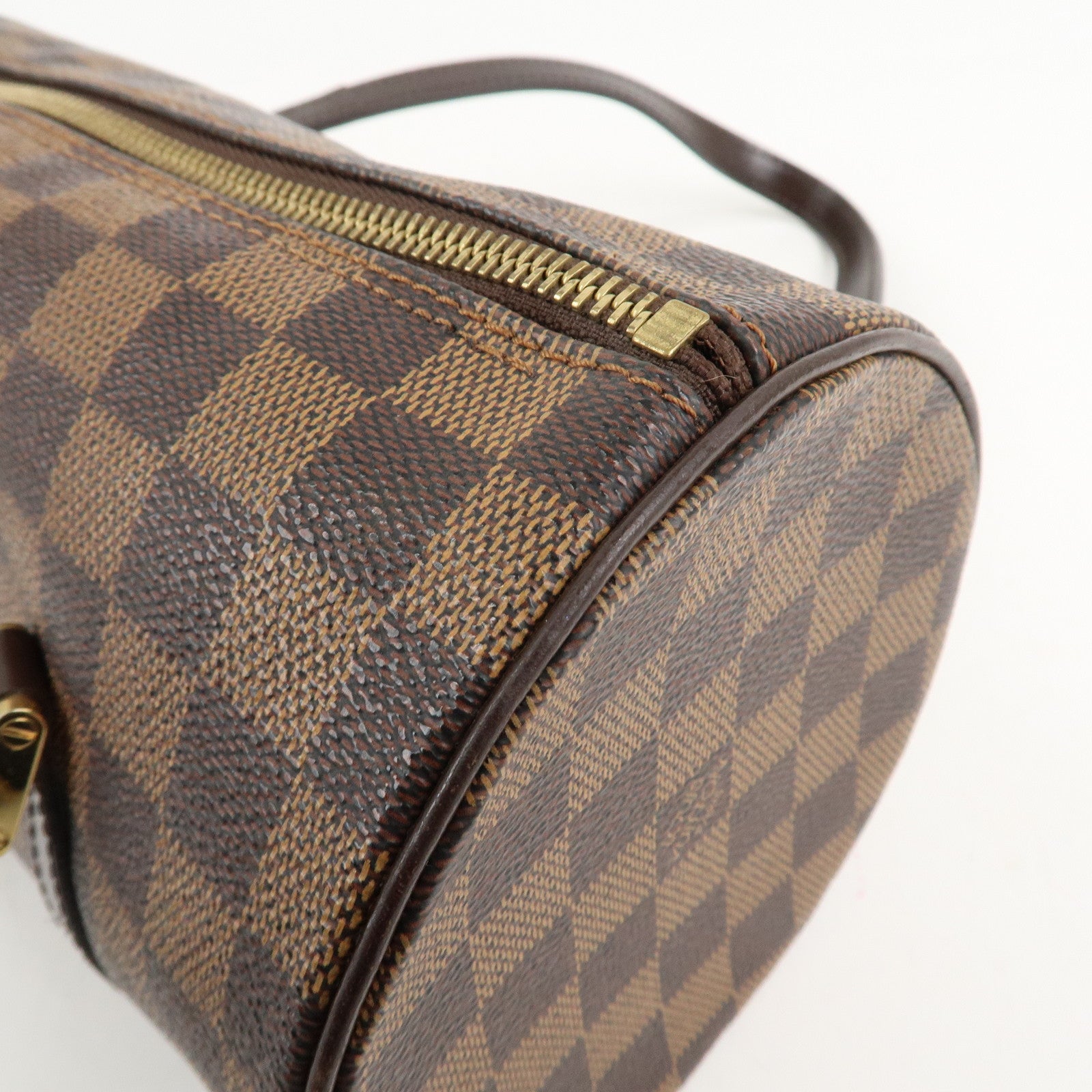 Louis Vuitton Damier Ebene Papillon 26 Hand Bag Brown N51304