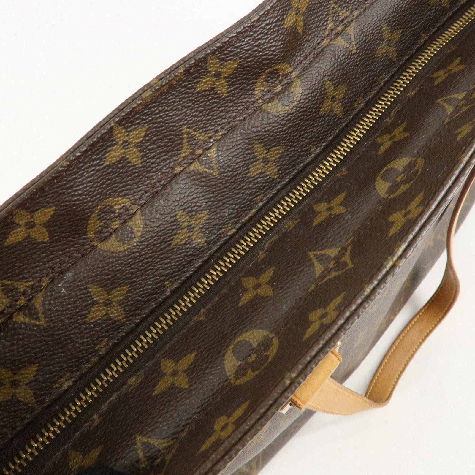 Louis Vuitton Monogram Luco Tote Bag Hand Bag Brown M51155 Used