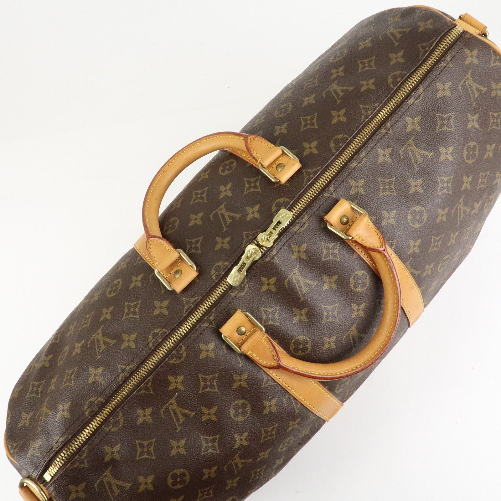 Louis Vuitton Monogram Keep All Bandouliere 55 Boston Bag M41414 Used