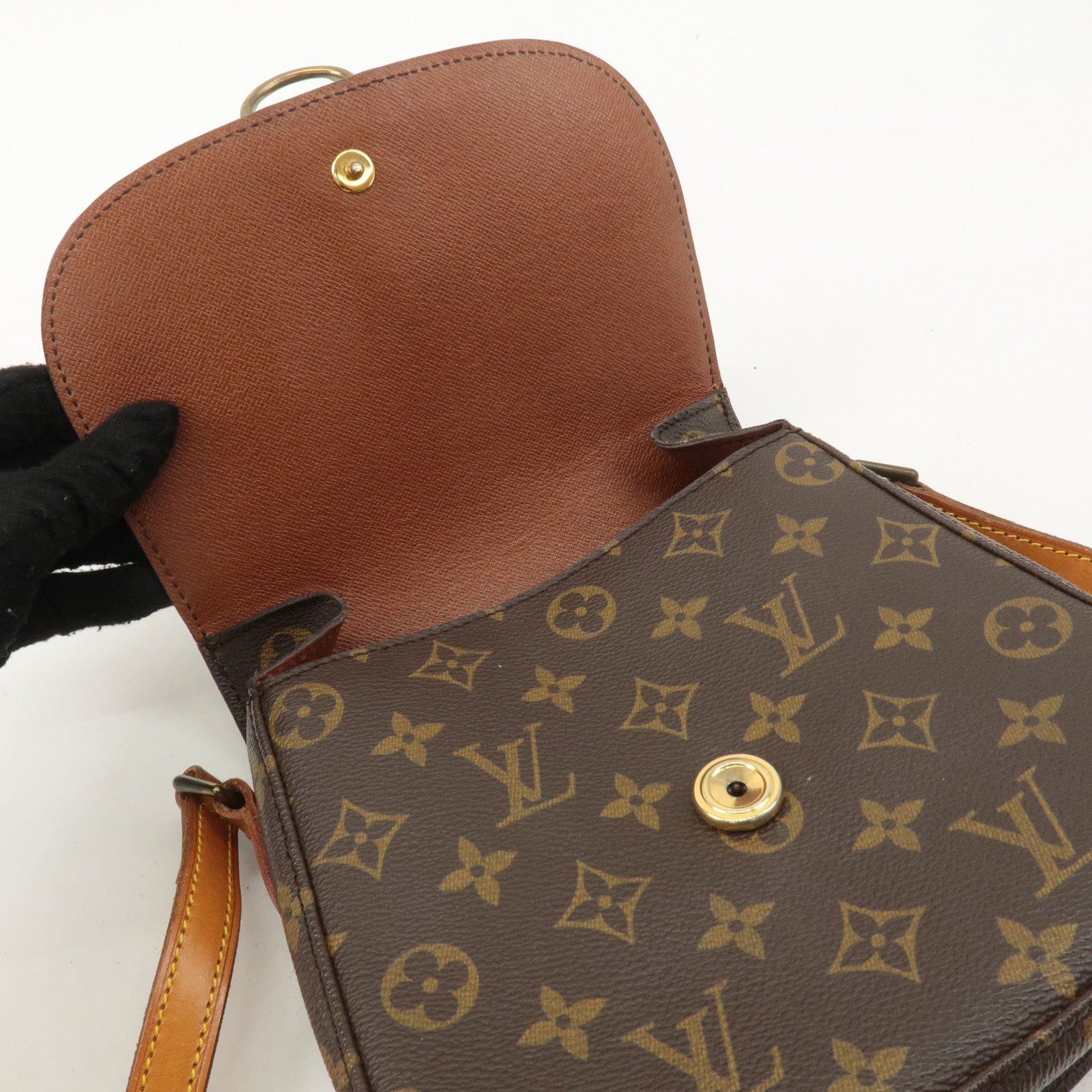 Louis Vuitton Monogram Saint Cloud MM Shoulder Bag Brown M51243