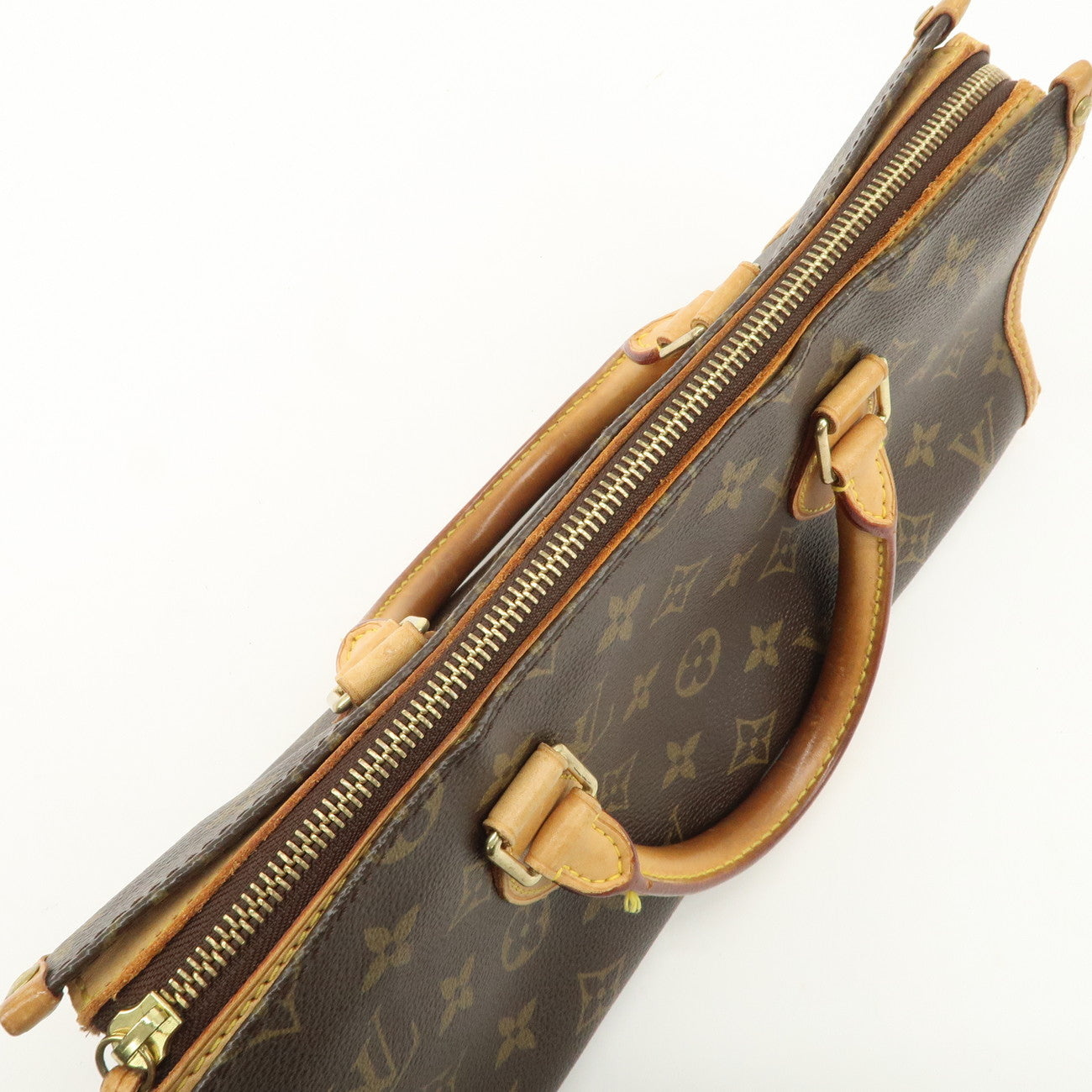 Louis Vuitton Monogram Popincourt Hand Bag Brown M40009 Used