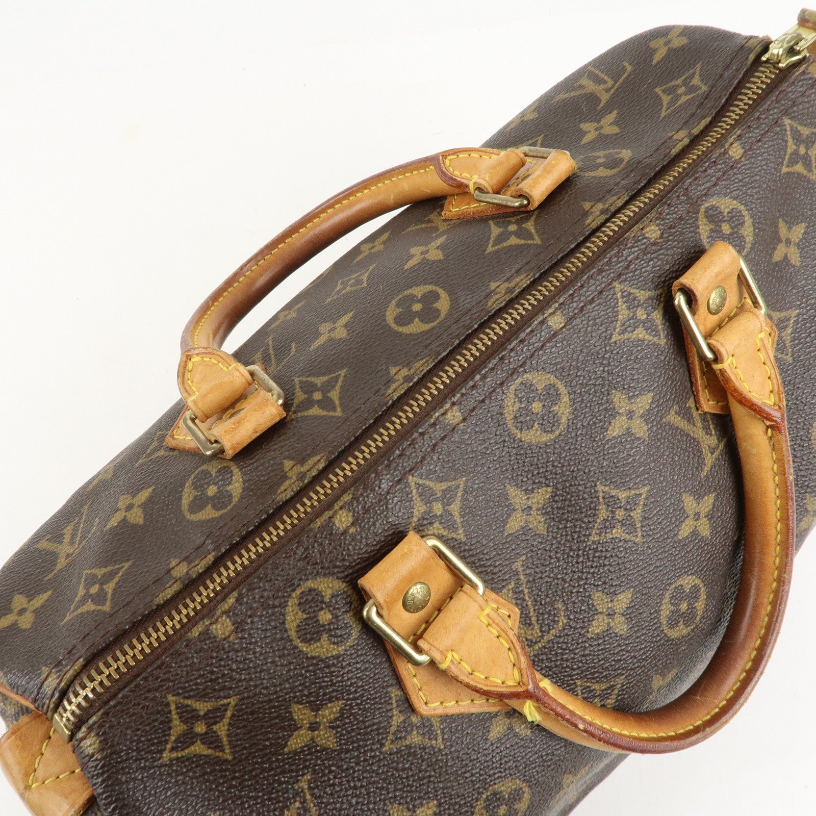 Louis Vuitton Monogram Speedy 30 Hand Bag Boston Bag M41526 Used