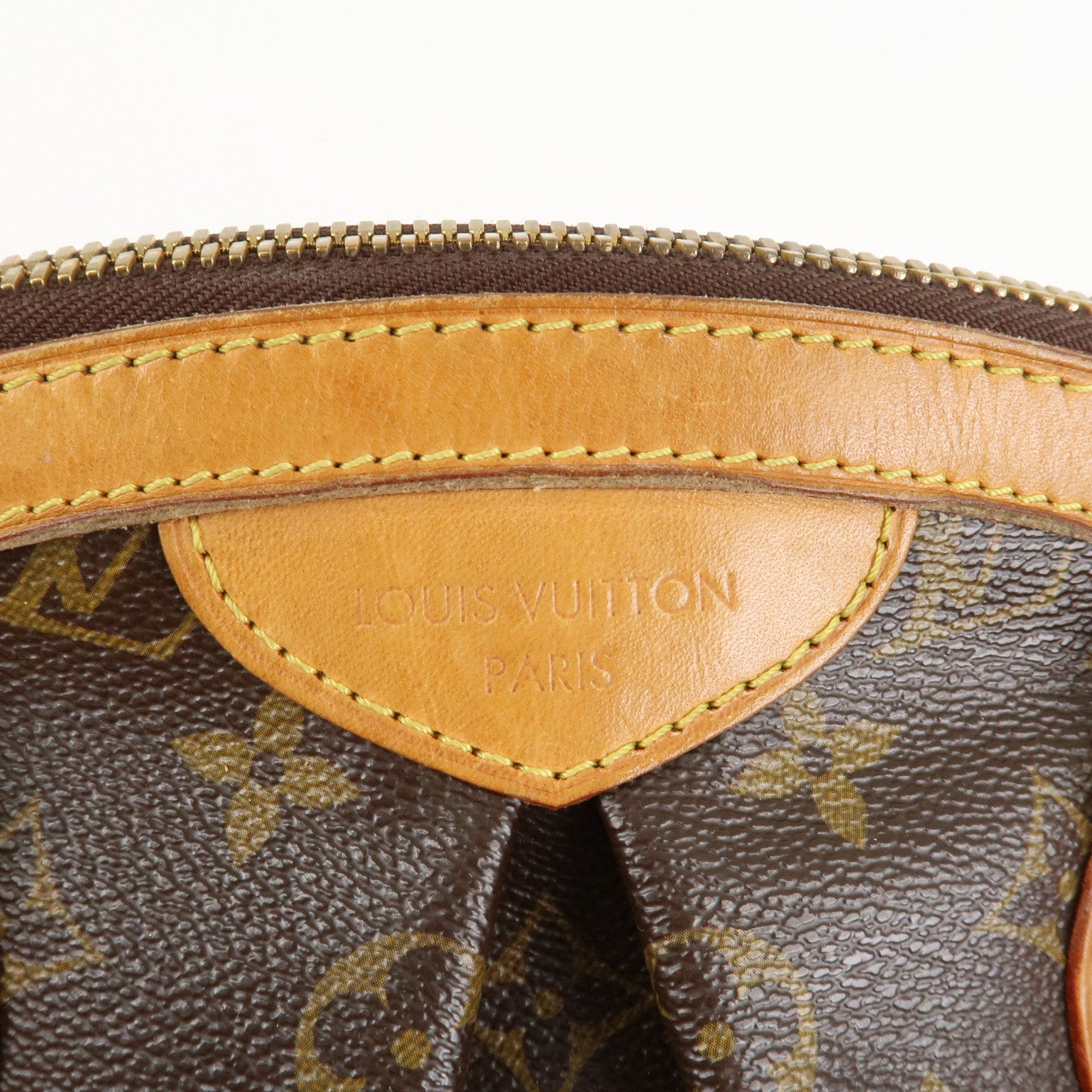 Louis Vuitton Monogram Tivoli PM Hand Bag Brown M40143 Used