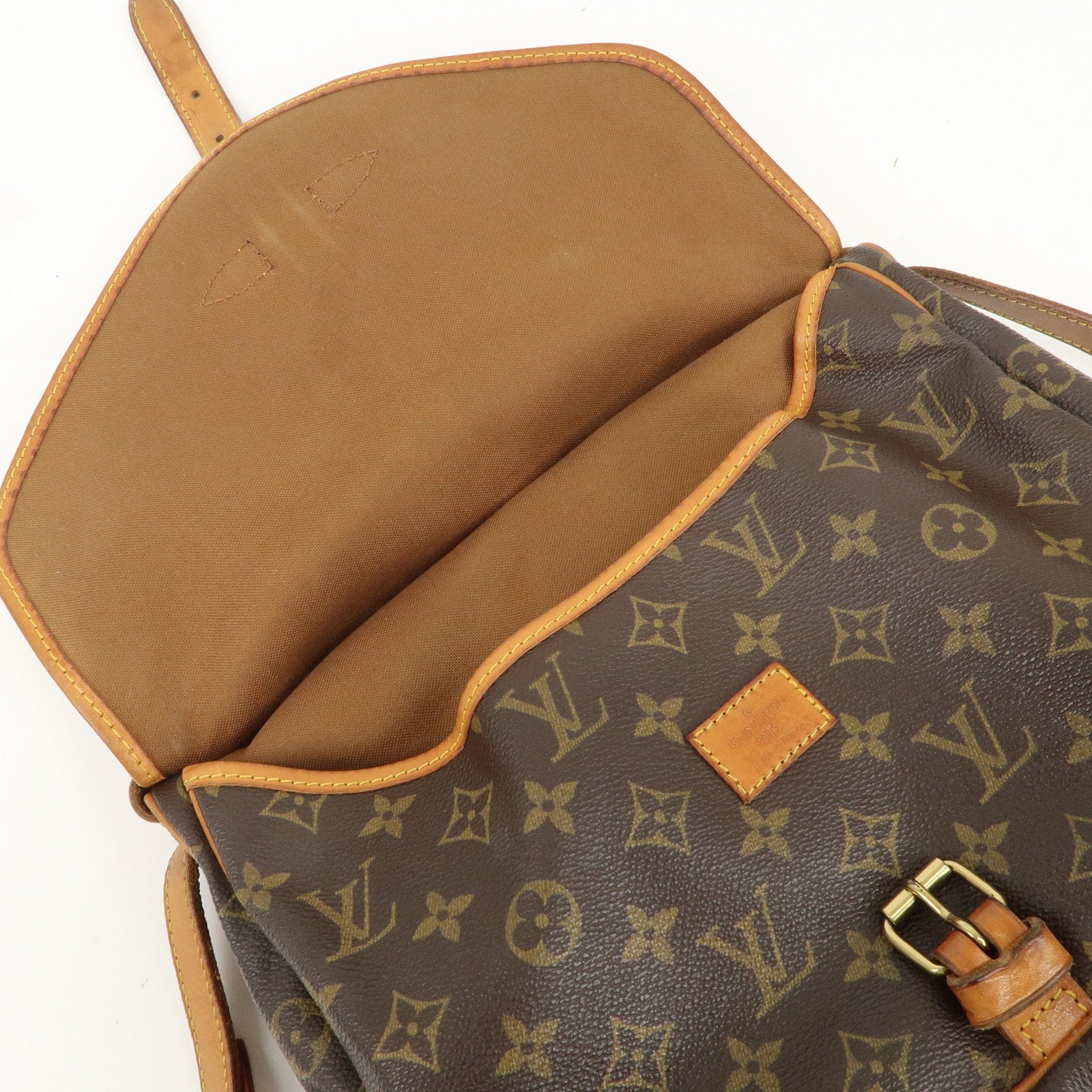 Louis Vuitton Monogram Saumur 30 Shoulder Bag Brown M42256