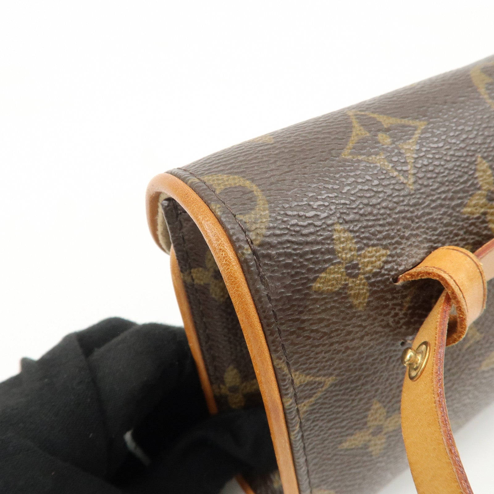 Louis Vuitton Monogram Pochette Florentine Waist Bag Belt S M51855 Used