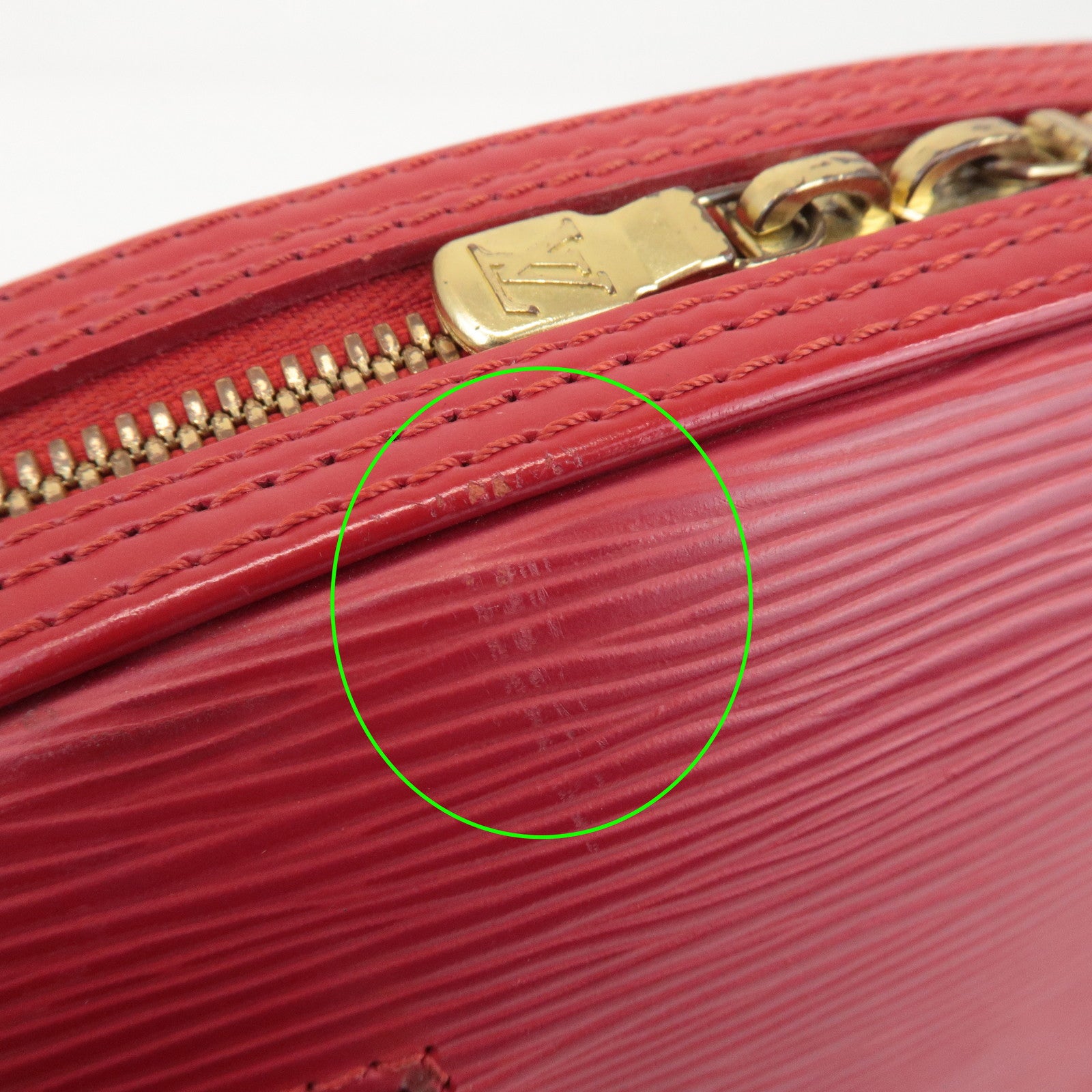 Louis Vuitton Epi Jasmine Hand Bag Castilian Red M52087 Used