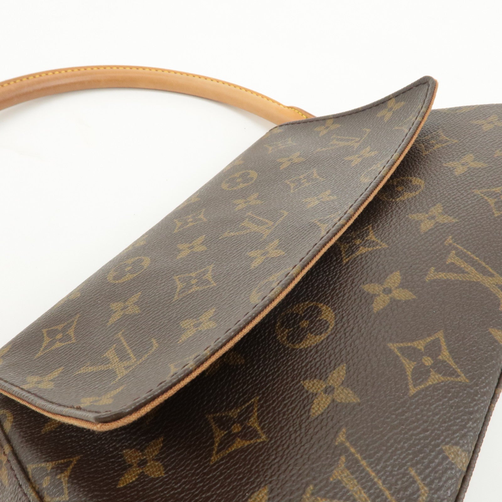 Louis Vuitton Monogram Mini Looping Shoulder Bag Hand Bag M51147 Used