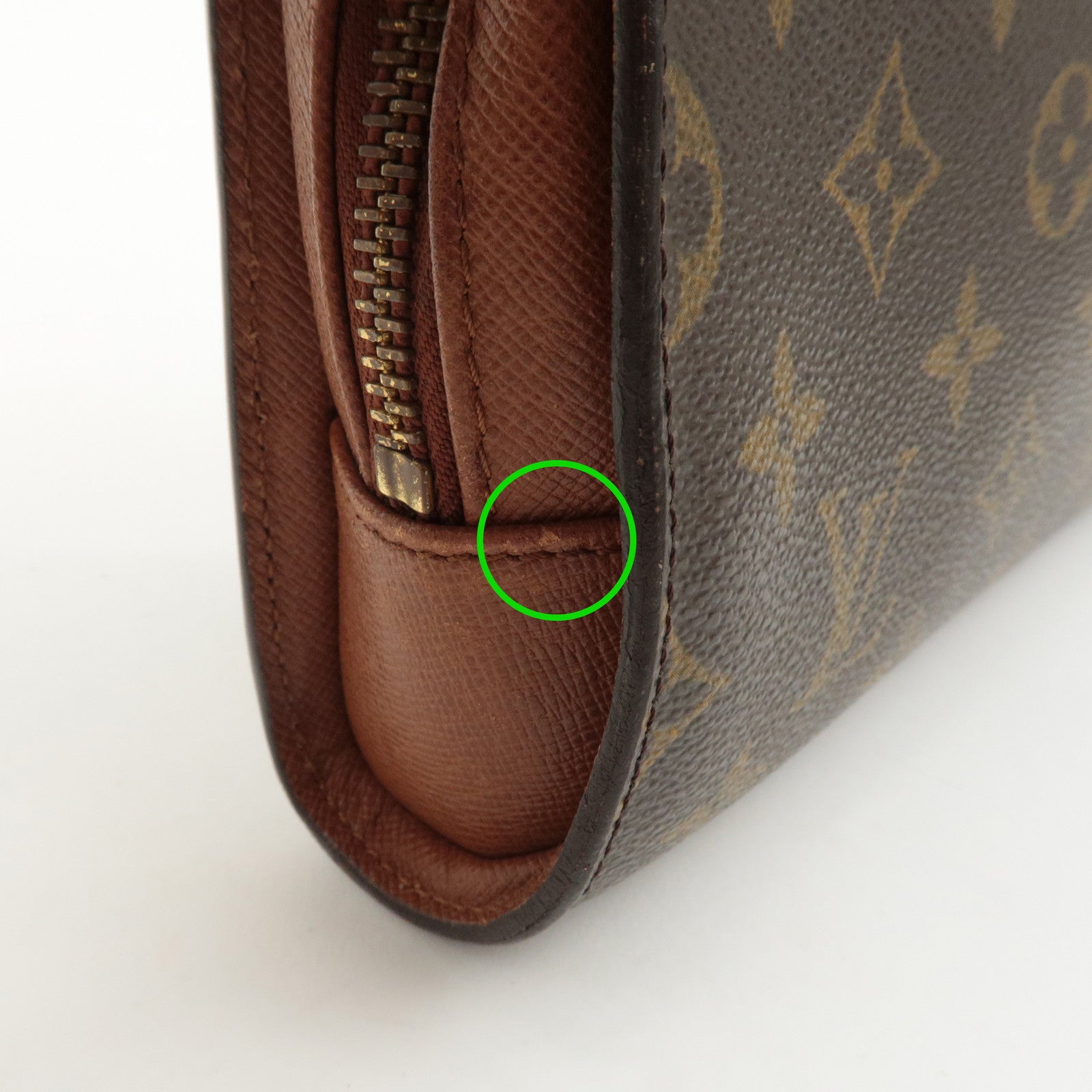 Louis Vuitton Monogram Orsay Clutch Bag Pouch Brown M51790