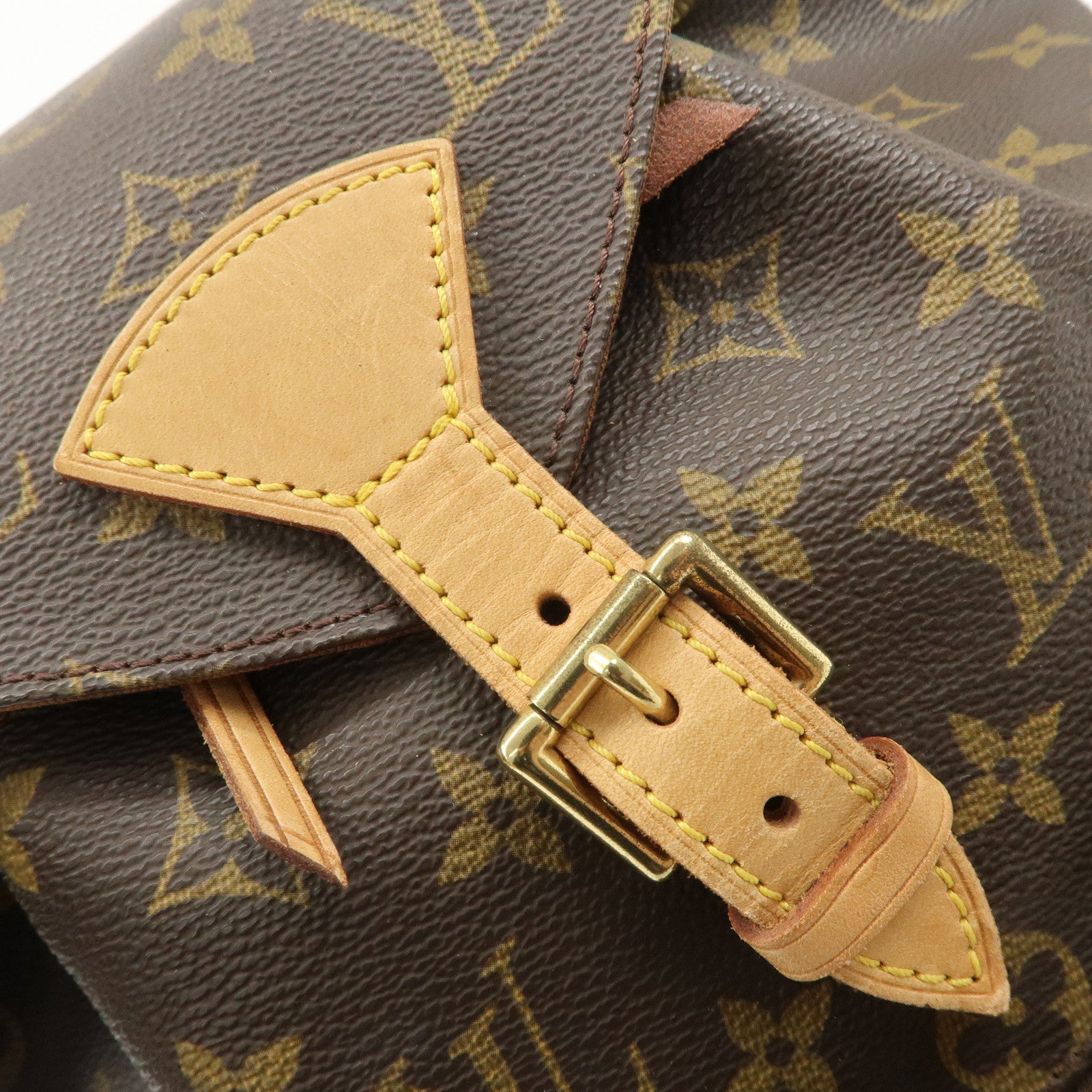 Louis Vuitton Monogram Montsouris MM Back Pack Bag M51136 Used