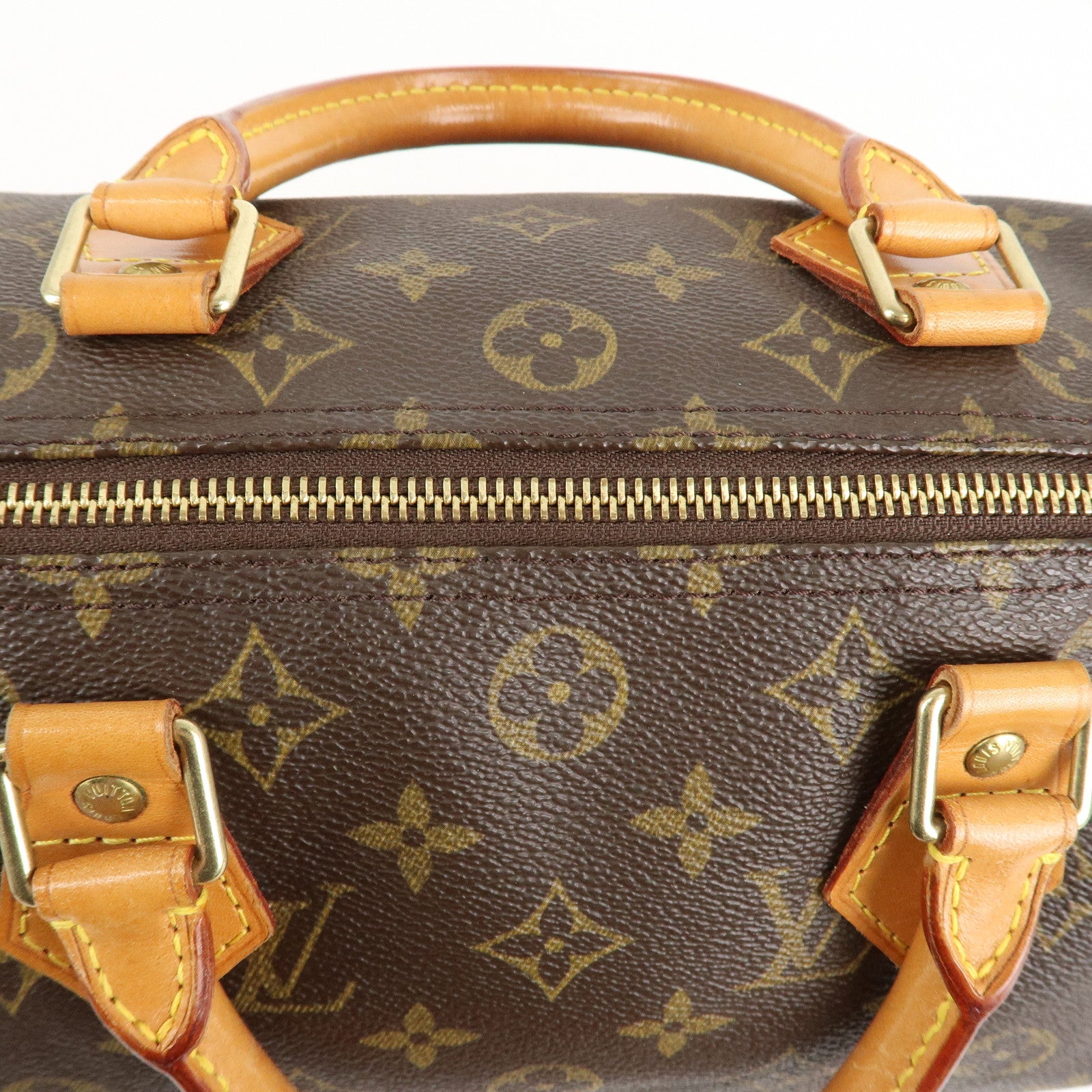 Louis Vuitton Monogram Speedy 30 Hand Bag Boston Bag M41526 Used