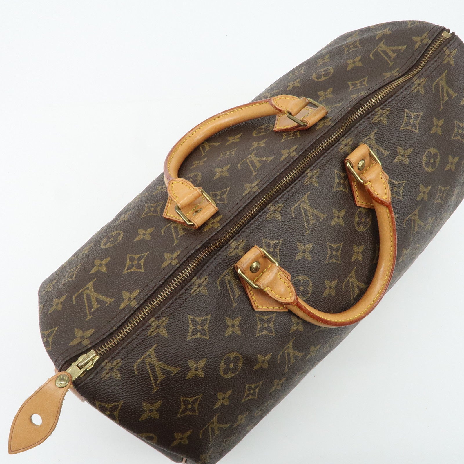 Louis Vuitton Monogram Speedy 40 Hand Bag Boston Bag M41522 Used