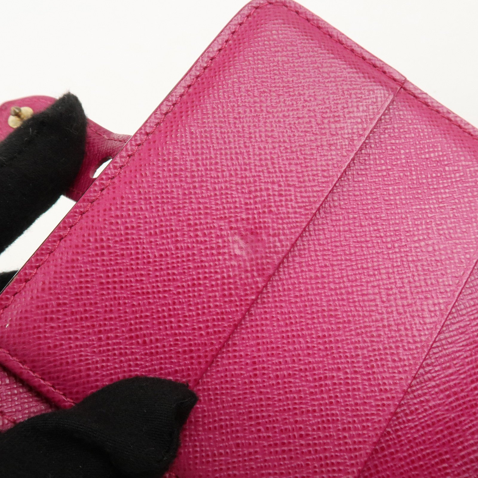 Louis Vuitton Monogram Perfor Compact Zip Fuchsia M95188