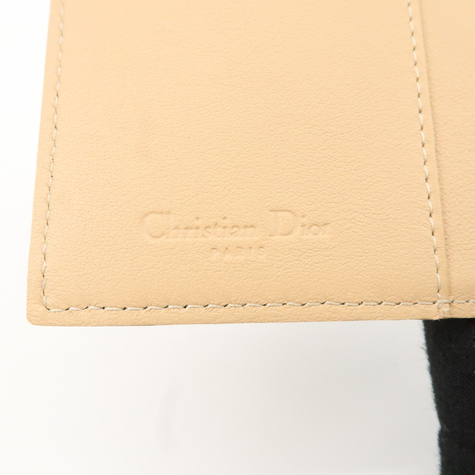 Christian Dior Trotter PVC Leather Agenda Cover Planner Cover Blue Used