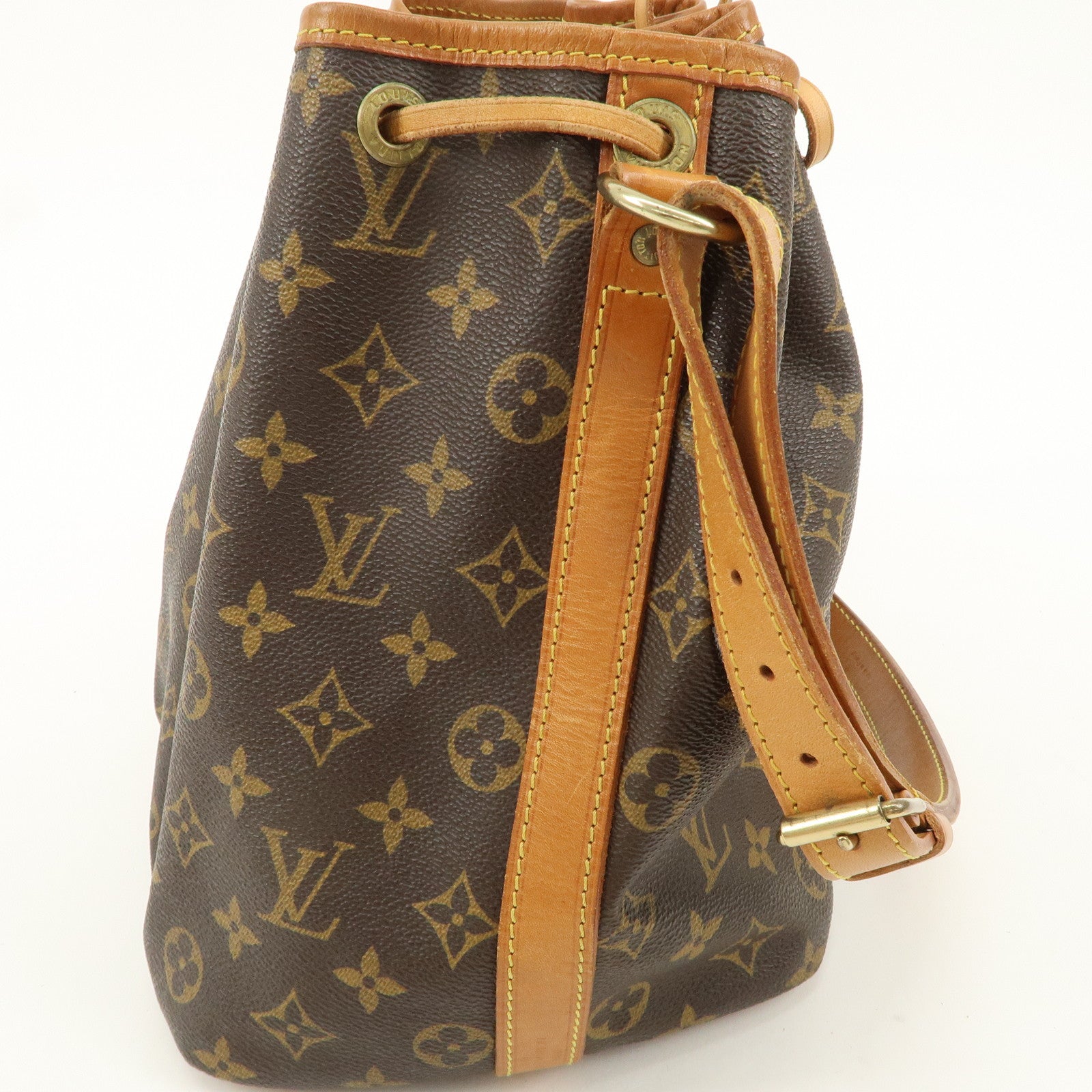 Louis Vuitton Monogram Petit Noe Shoulder Bag Brown M40818