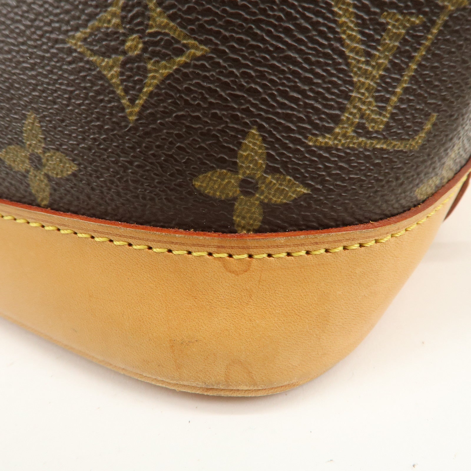 Louis Vuitton Monogram Alma Hand Bag Brown Brown M51130