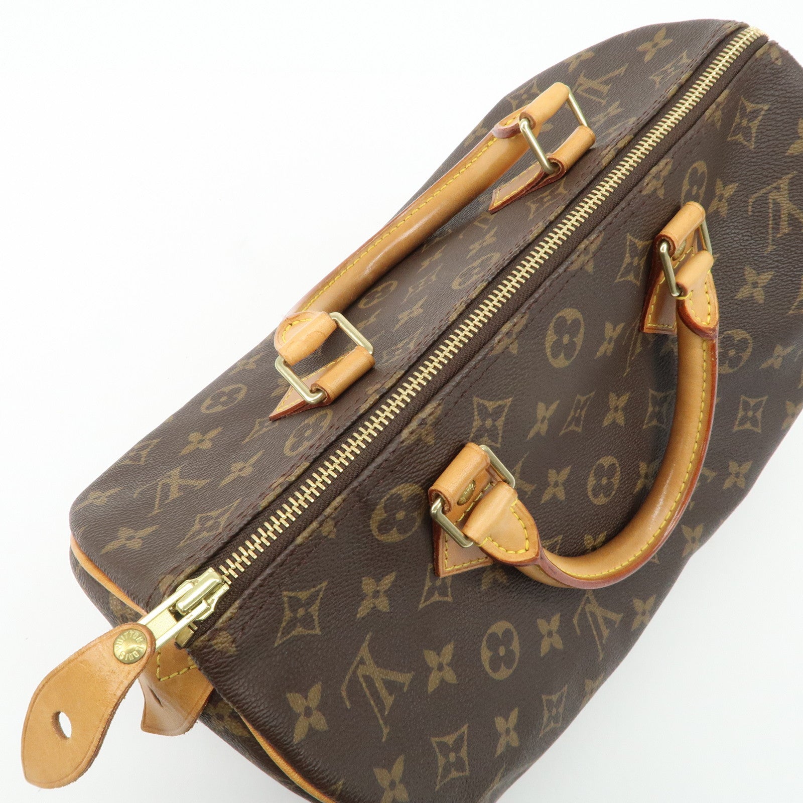 Louis Vuitton Monogram Speedy 30 Hand Bag Boston Bag M41526 Used