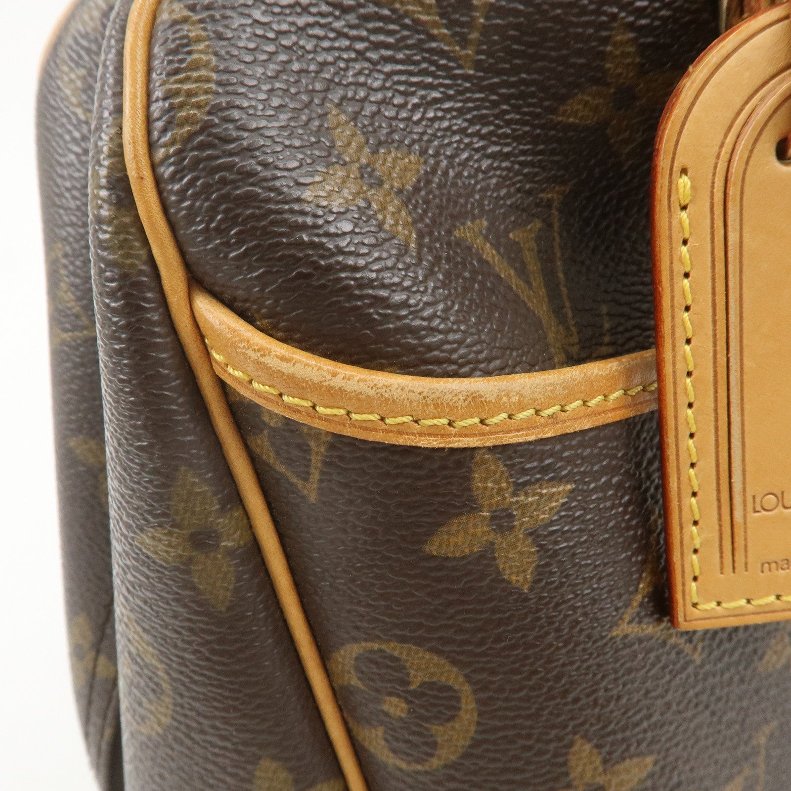 Louis Vuitton Monogram Deauville Hand Bag Brown M47270