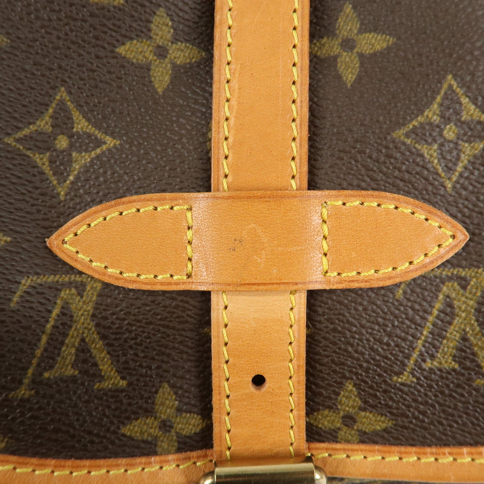 Louis Vuitton Monogram Saumur 30 Crossbody Bag Brown M42256 Used