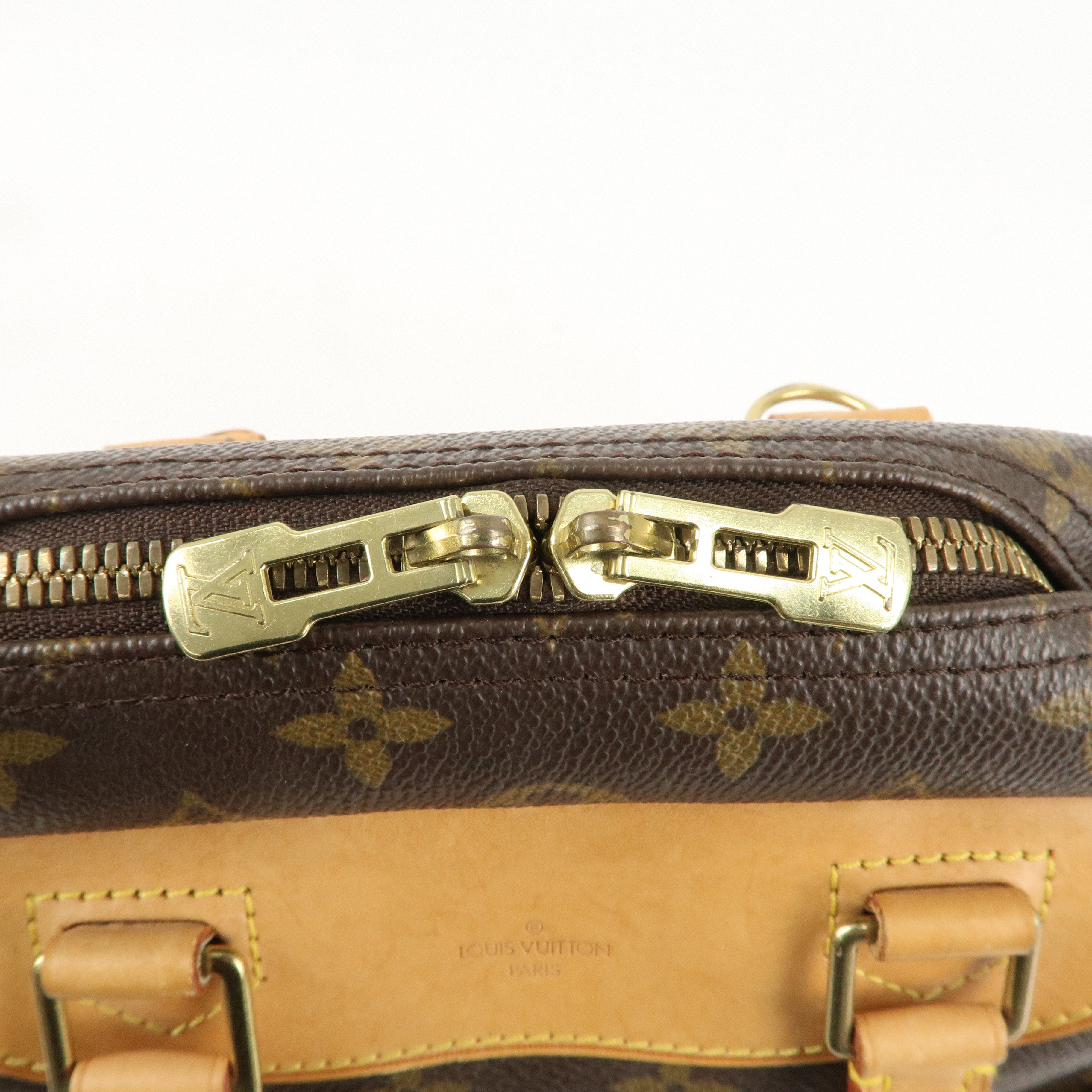 Louis Vuitton Monogram Deauville Hand Bag Brown M47270