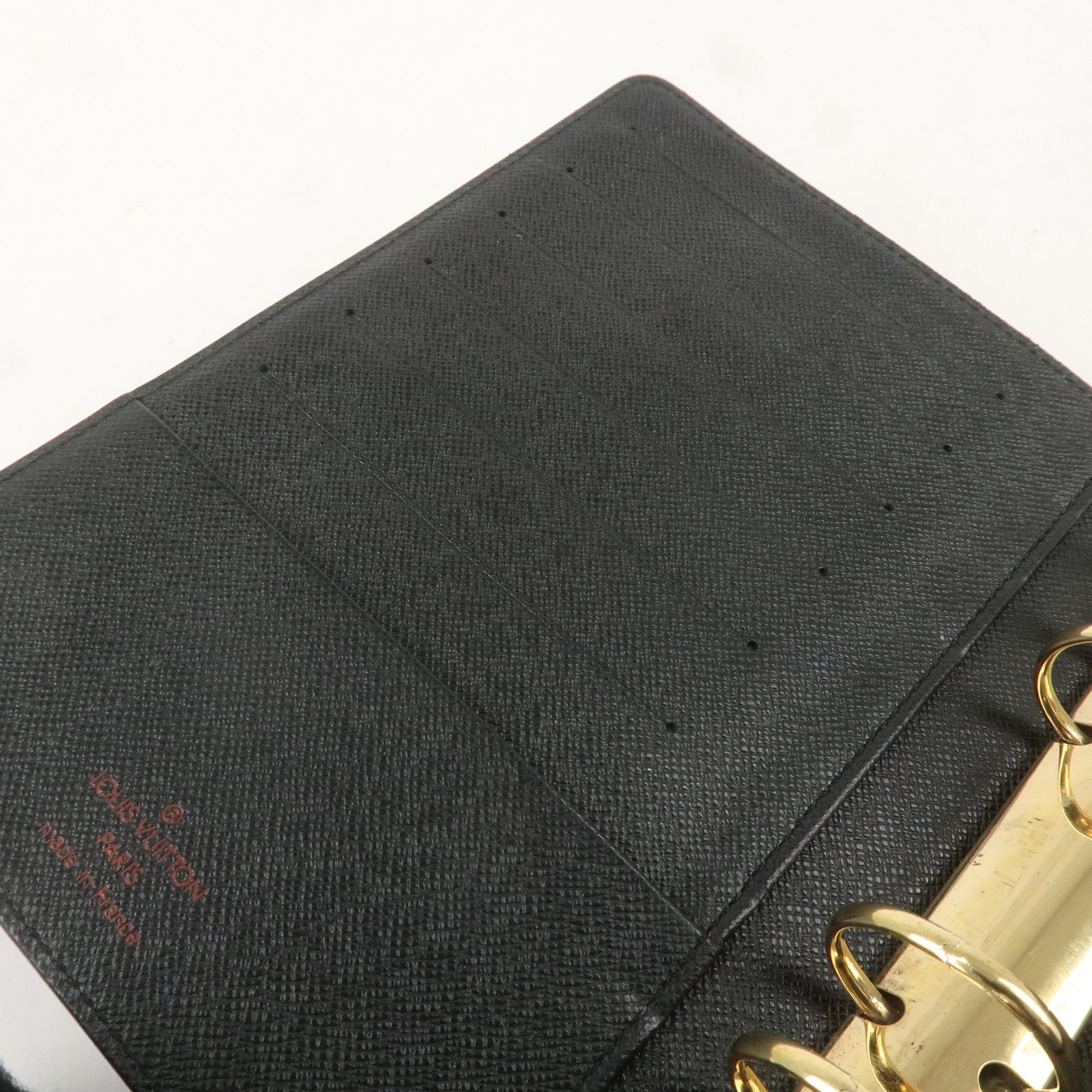 Louis Vuitton Epi Agenda MM Planner Cover Noir Black R20202