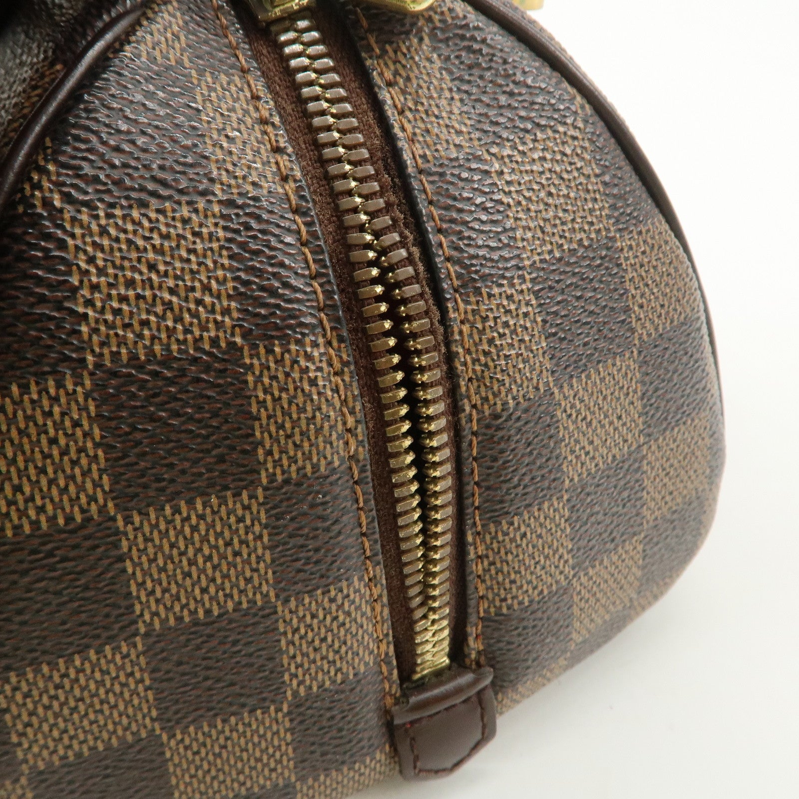 Louis Vuitton Damier Rivera Mini Hand Bag Damier Ebene N41436 Used