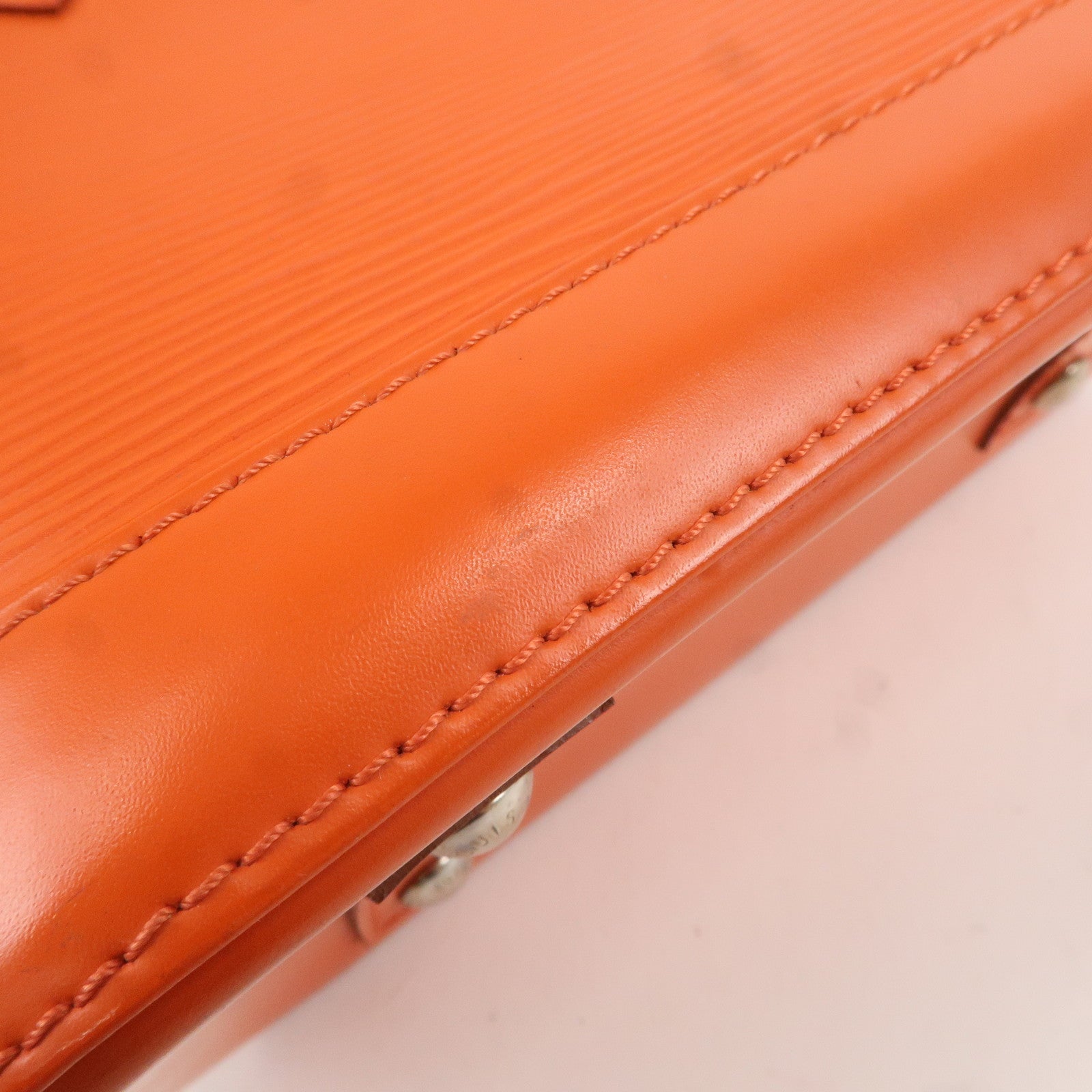 Louis Vuitton Epi Alma BB 2Way Bag Hand Bag Orange M40854