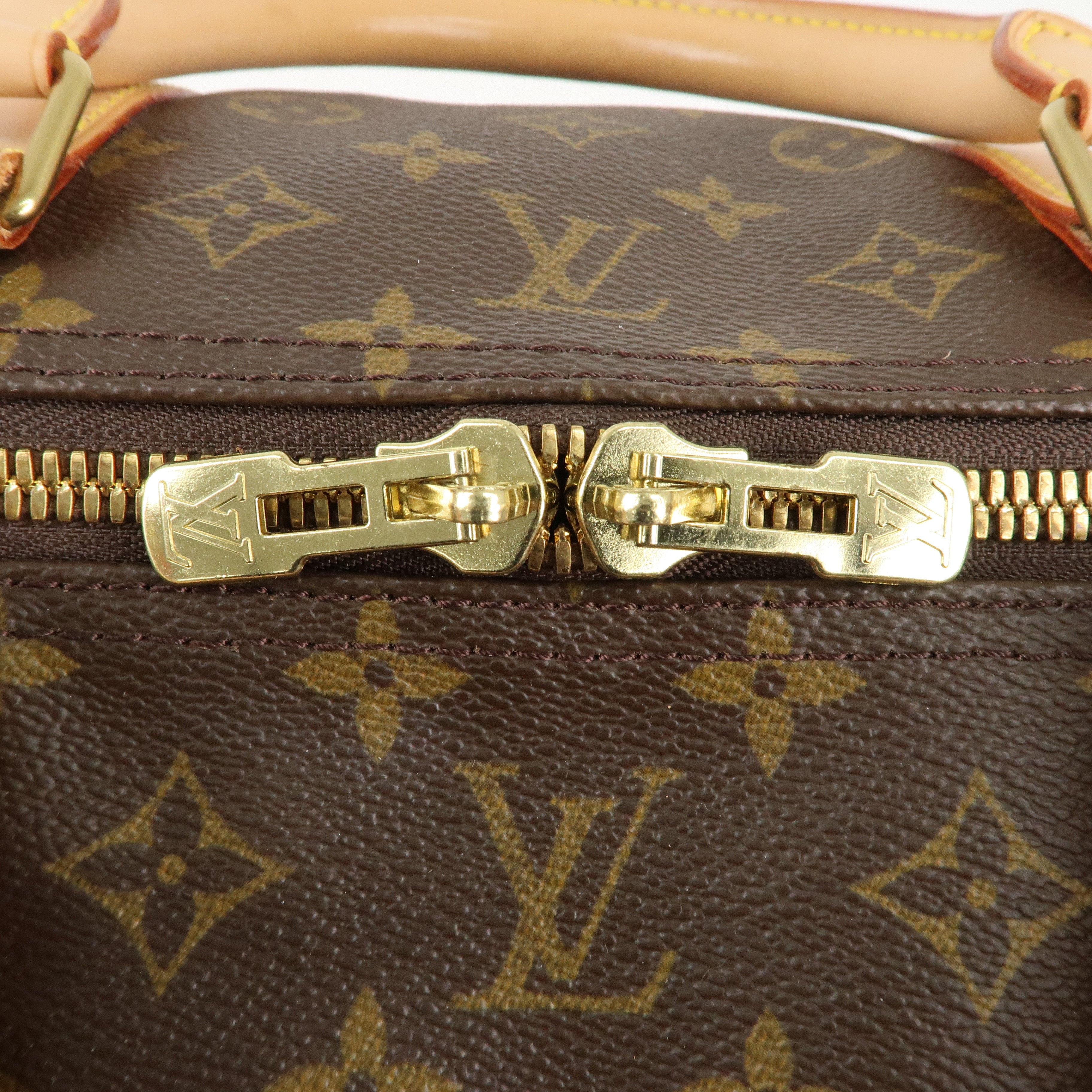 Louis Vuitton Monogram Keepall 60 Boston Bag Brown M42422