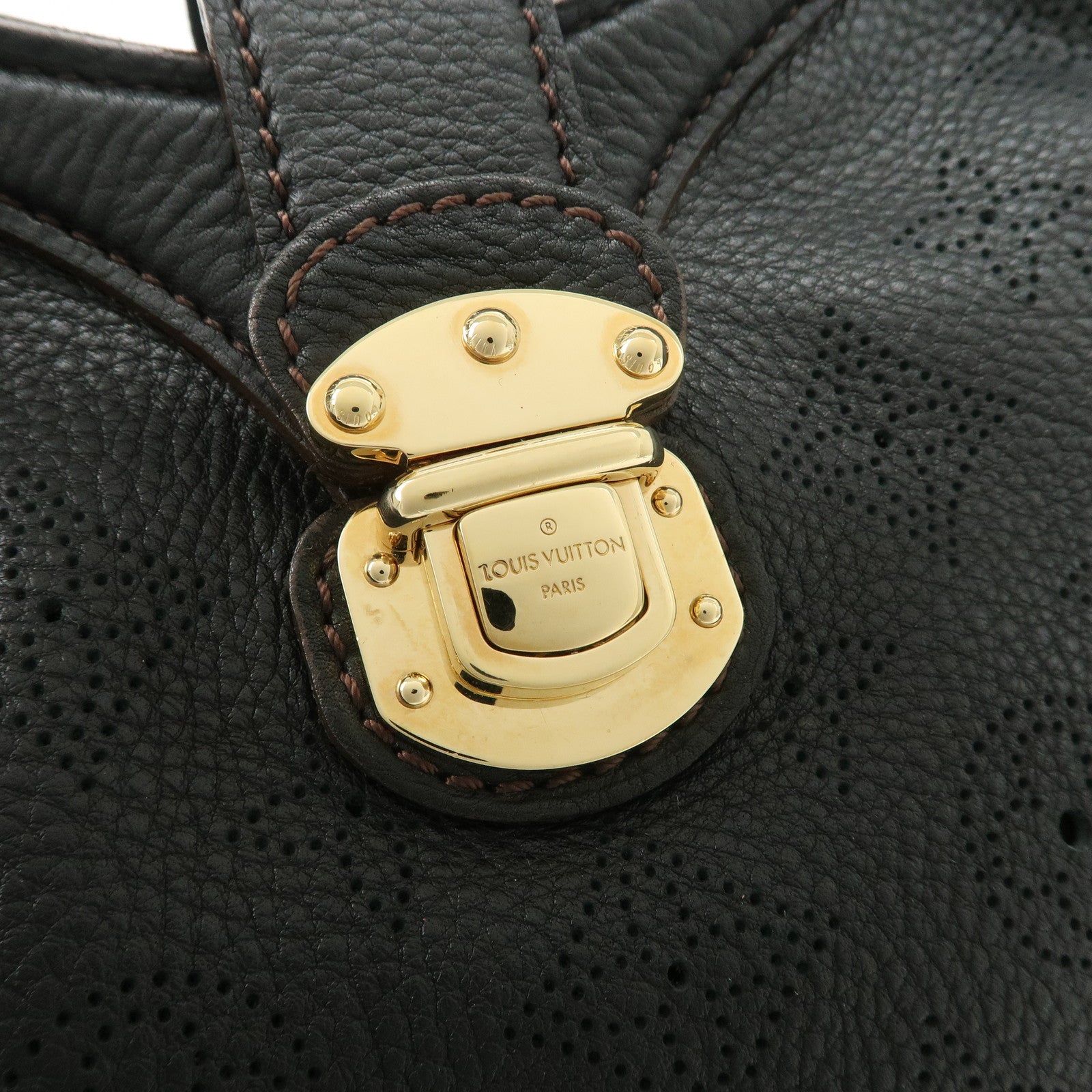 Louis Vuitton Monogram Mahina XS Shoulder Bag Black M95660 Used