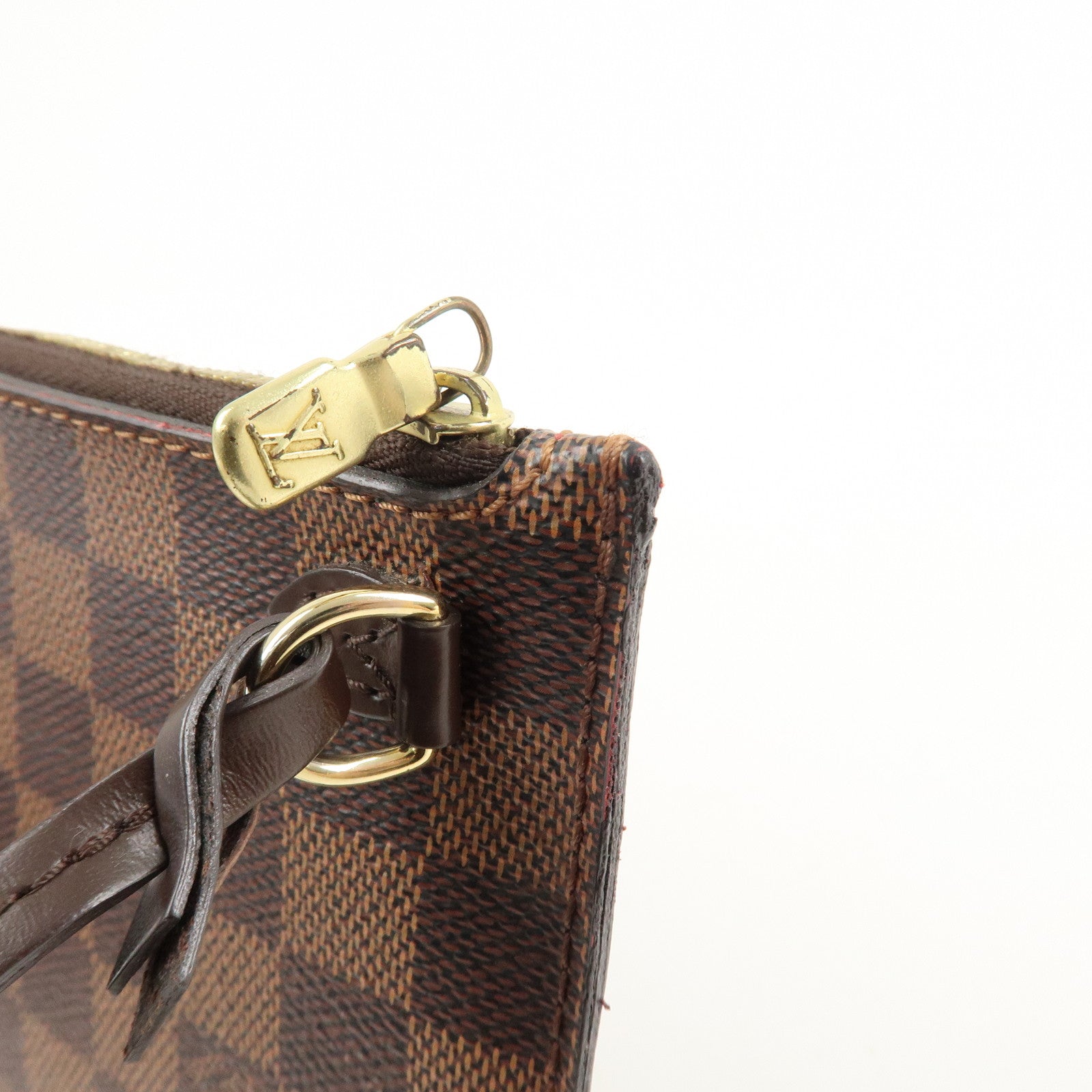 Louis Vuitton Damier Pouch for Neverfull MM Brown Used