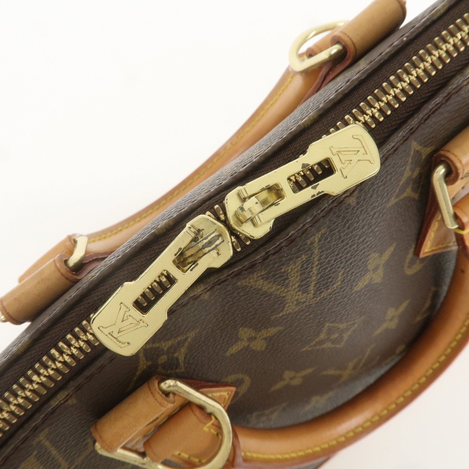 Louis Vuitton Monogram Alma Hand Bag Brown M51130