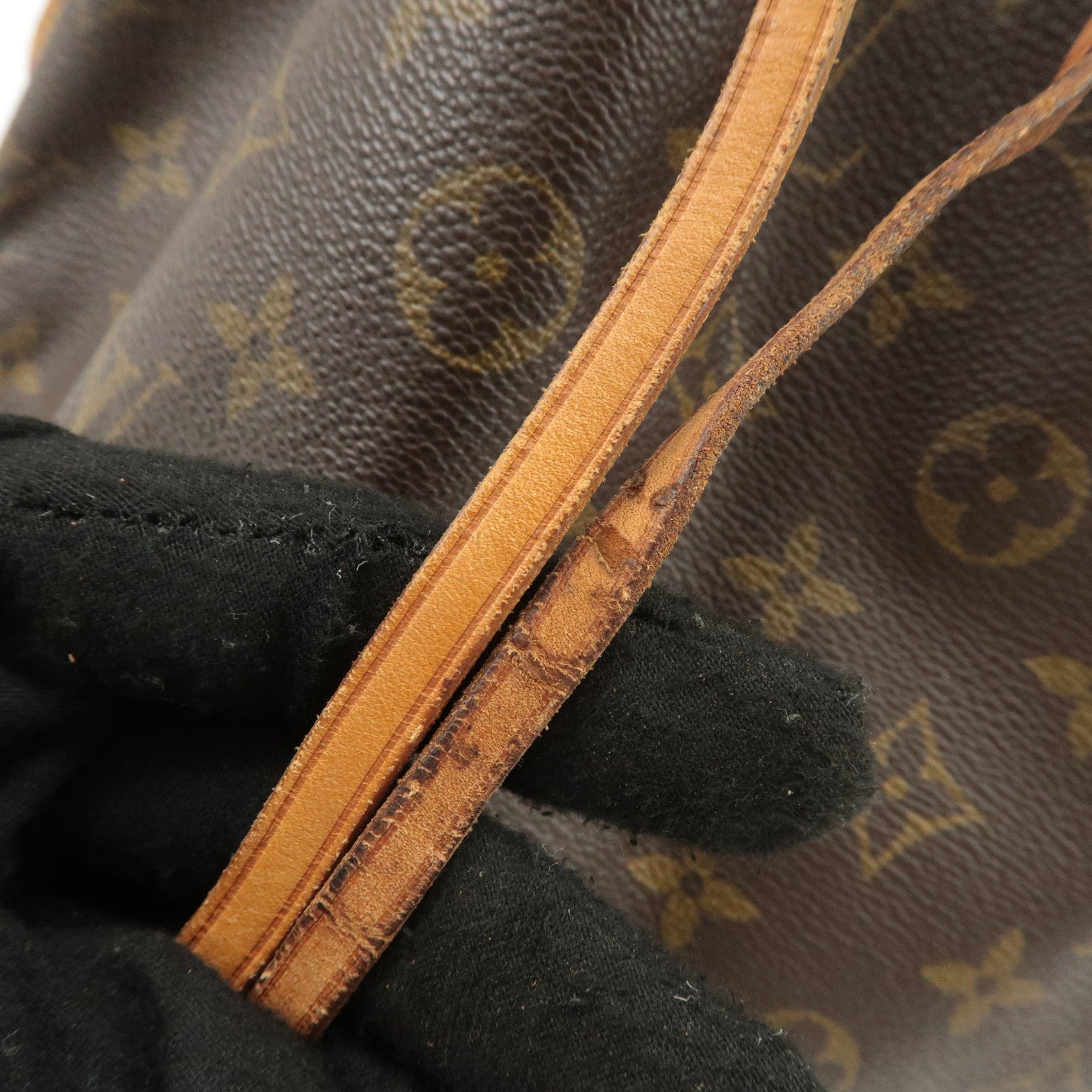 Louis Vuitton Monogram Noe Shoulder Bag Hand Bag Brown M42224 Used