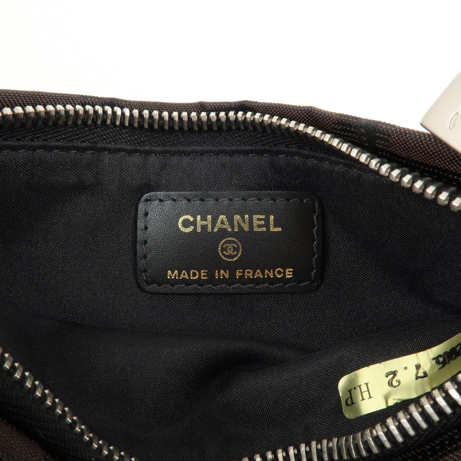 CHANEL New Travel Line Nylon Jacquard Pouch Dark Brown