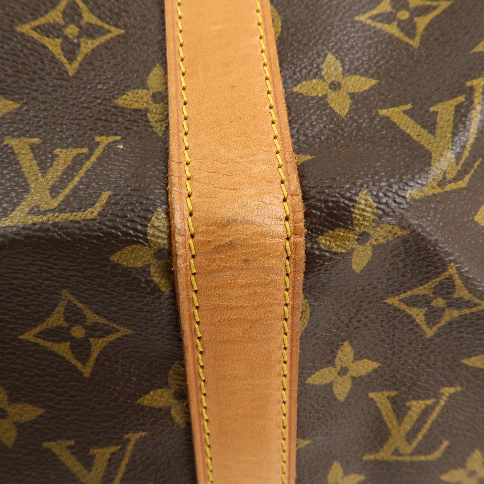 Louis Vuitton Monogram Sac Souple 45 Boston Bag Brown M41624