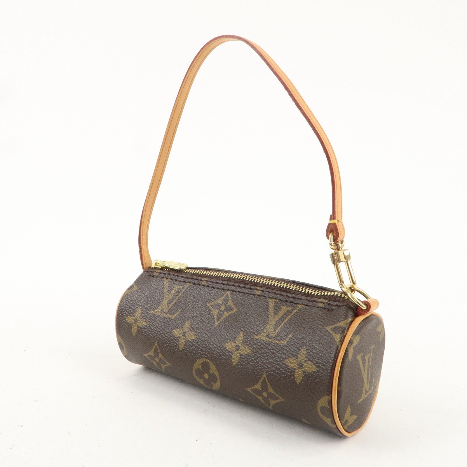 Louis Vuitton Monogram Papillon 30 Hand Bag 
Pouch Brown M51385