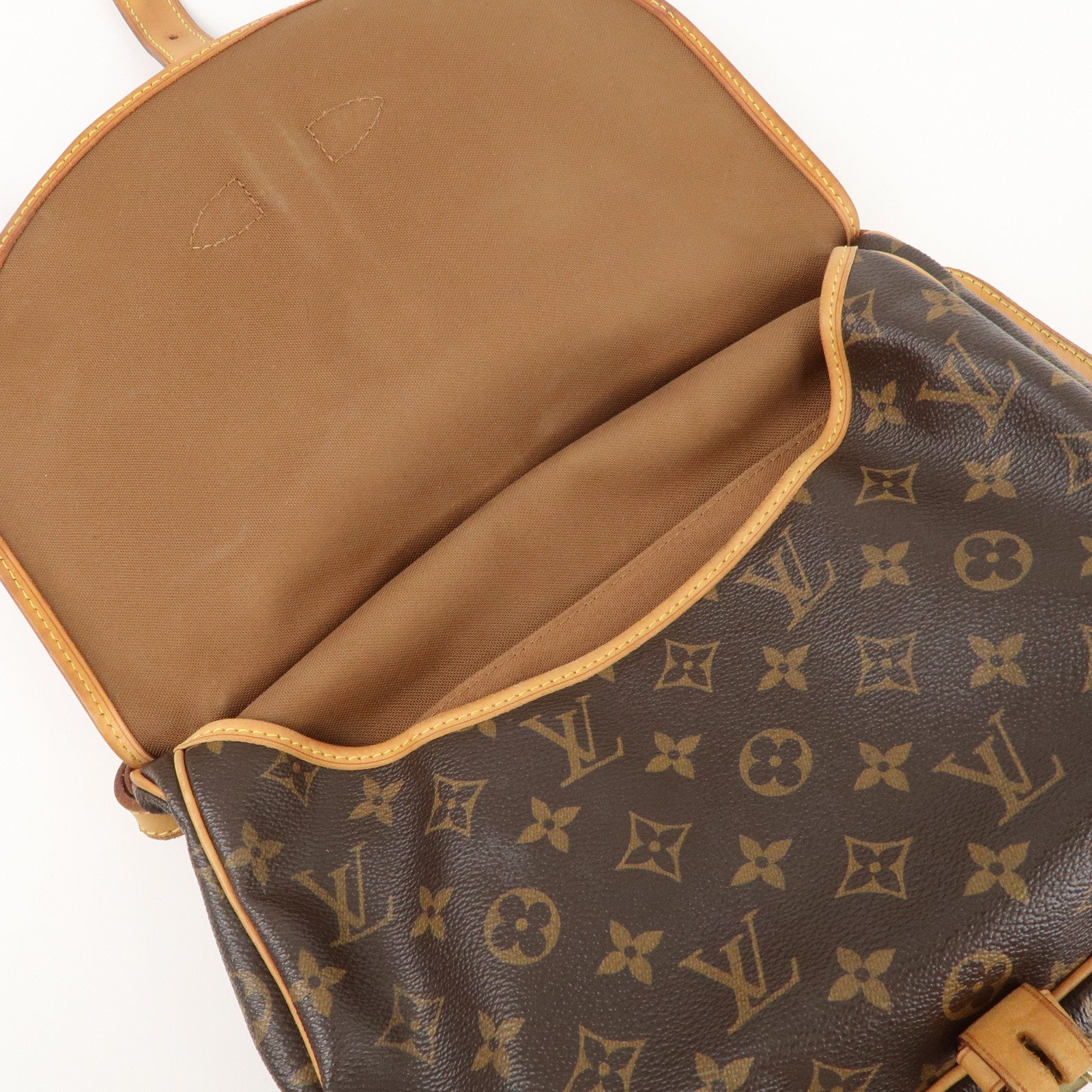 Louis Vuitton Monogram Saumur 30 Crossbody Bag Brown M42256