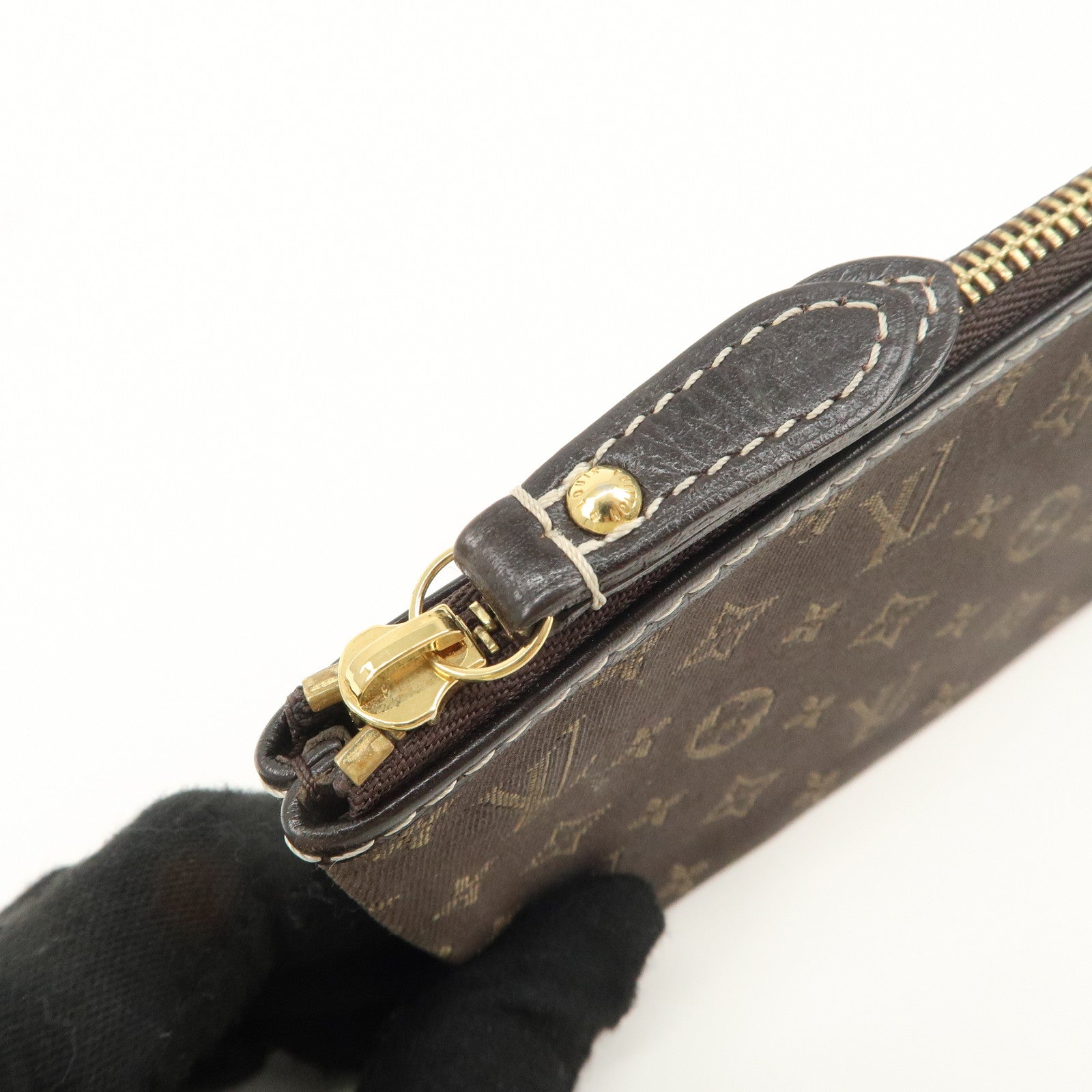 Louis Vuitton Monogram Mini Lin Pochette Cles Coin Case M95230