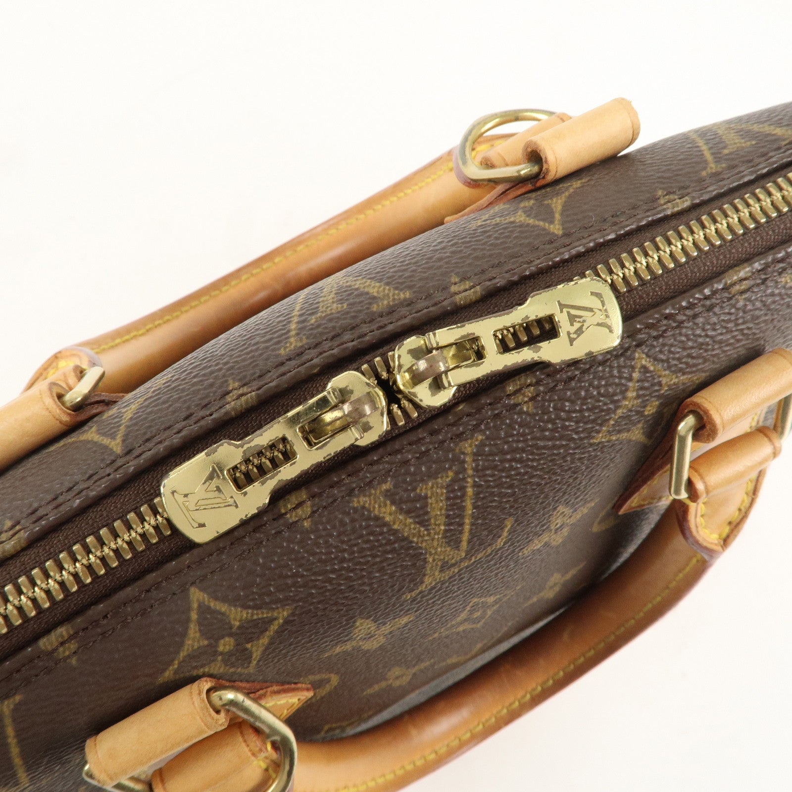 Louis Vuitton Monogram Alma Hand Bag Brown M51130