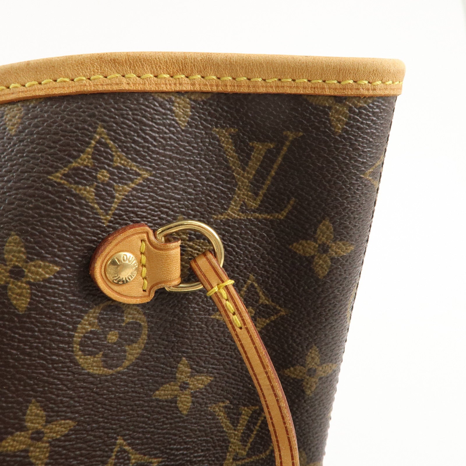 Louis Vuitton Monogram Neverfull MM Tote Bag Brown M40156