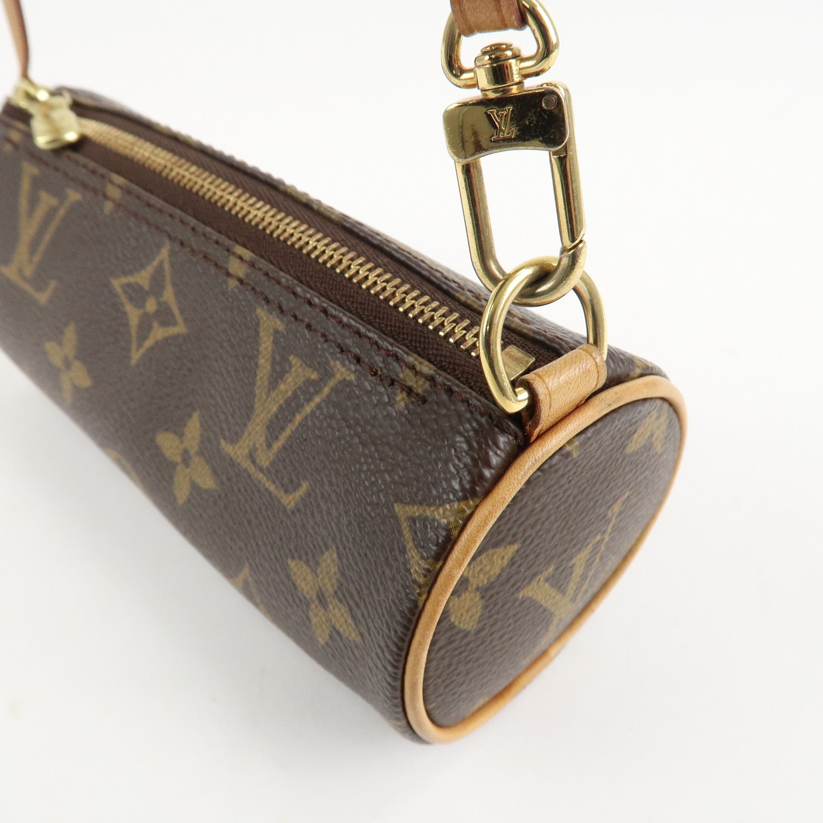 Louis Vuitton Monogram Mini Pouch for Papillon Bag New Style Brown Used