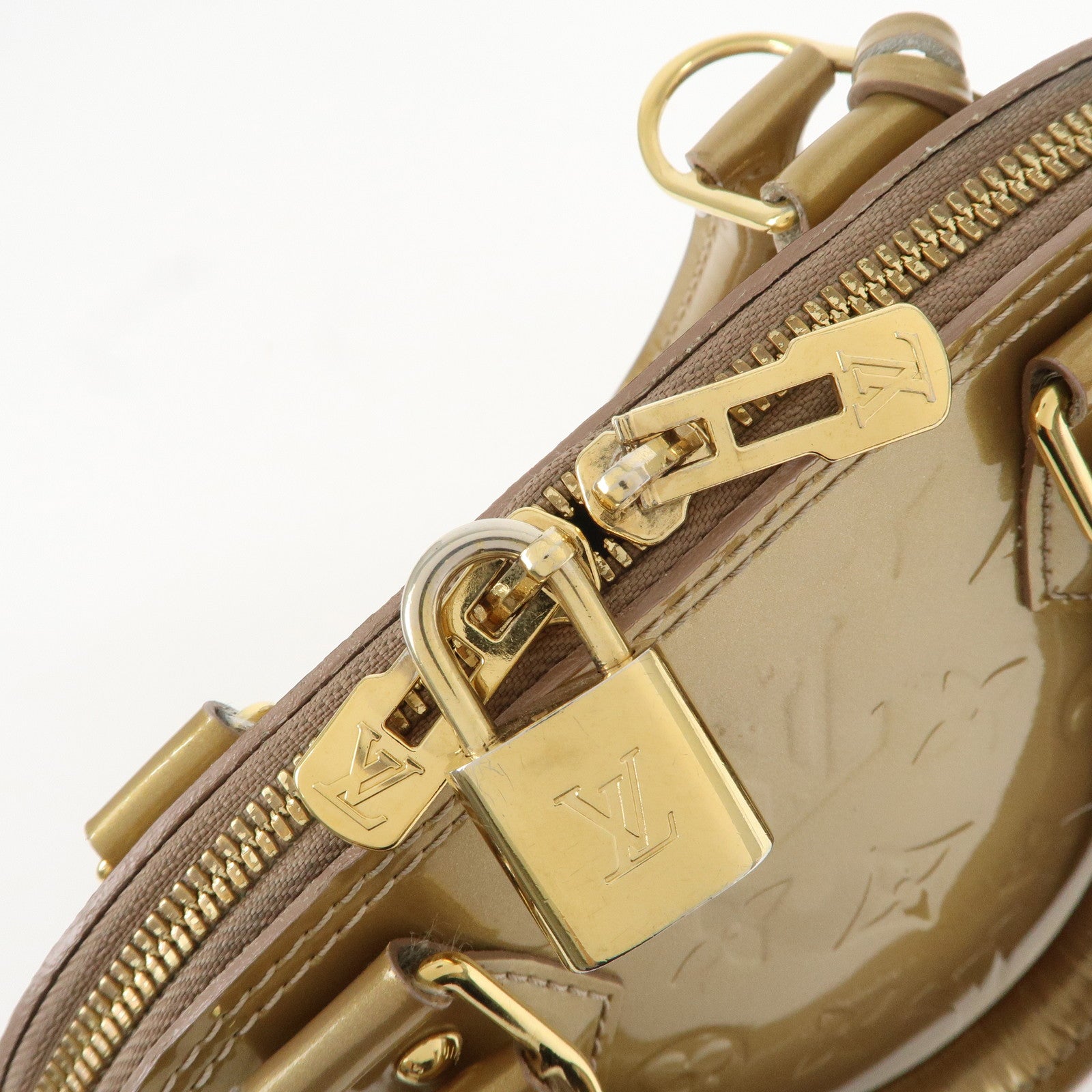 Louis Vuitton Monogram 2Way Vernis Alma BB Hand Bag M91752