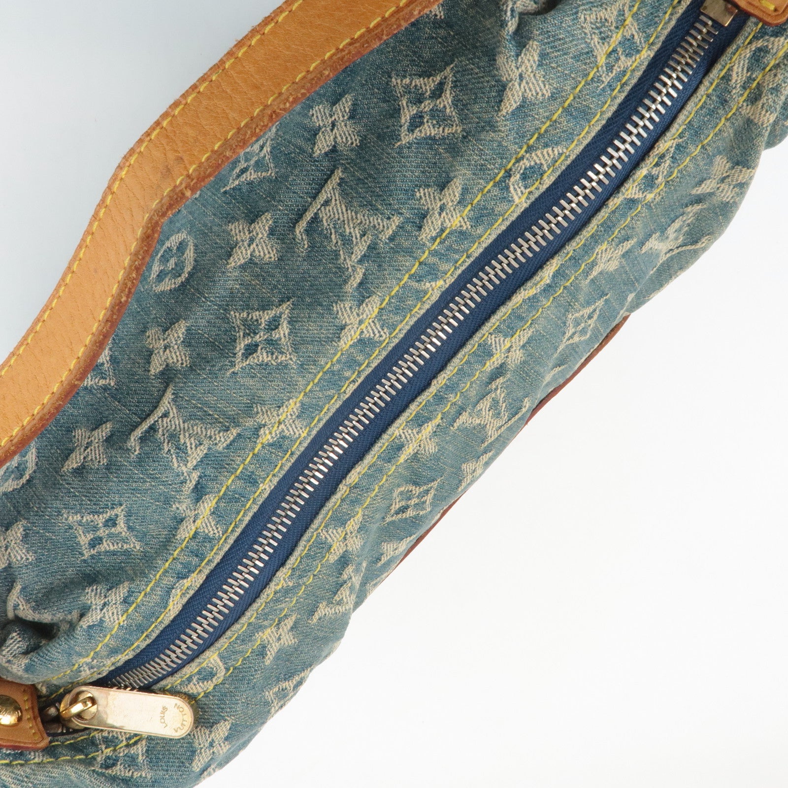 Louis Vuitton Monogram Denim Baggy GM Shoulder Bag M95048 Used