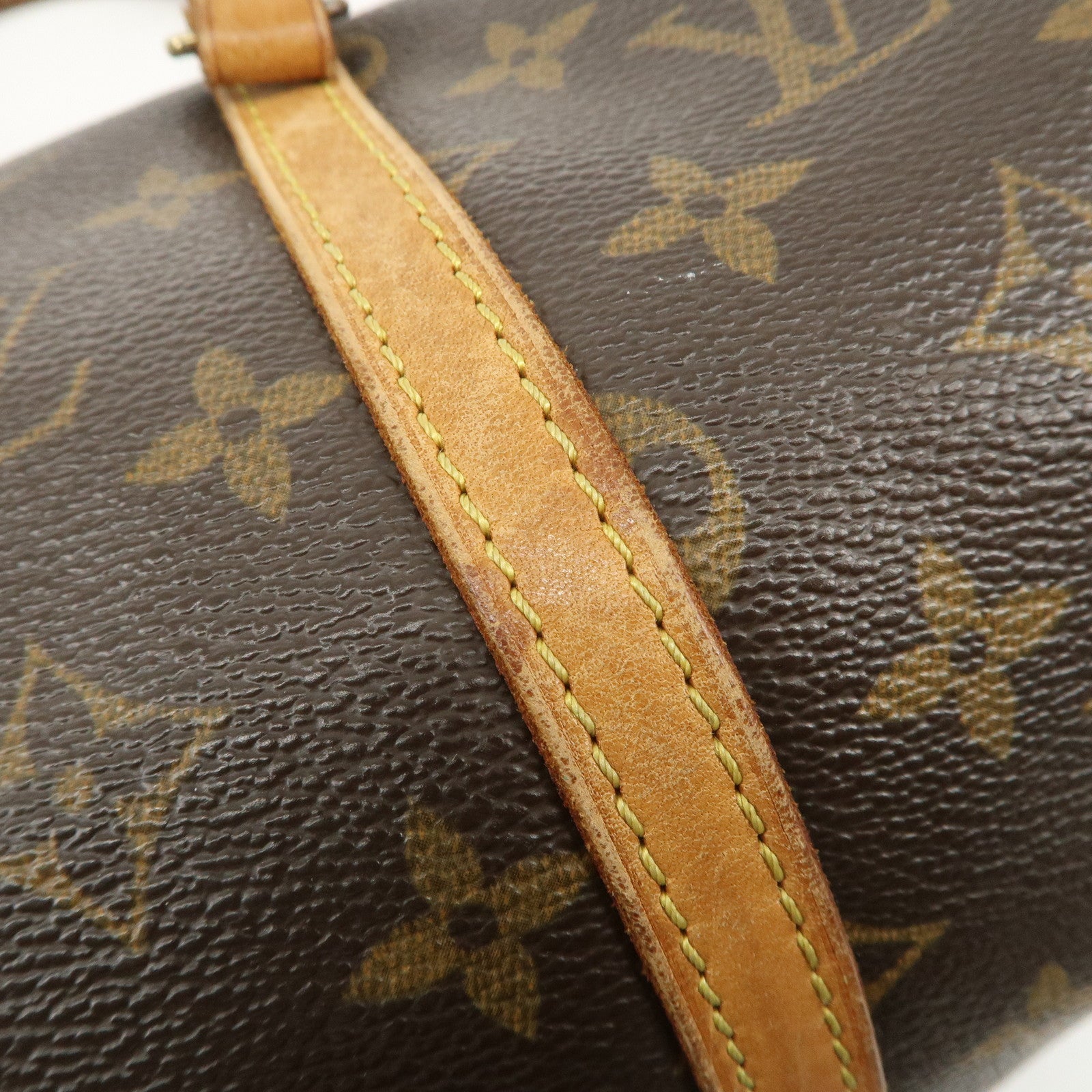 Louis Vuitton Monogram Papillon 30 Hand Bag M51385 Brown Used