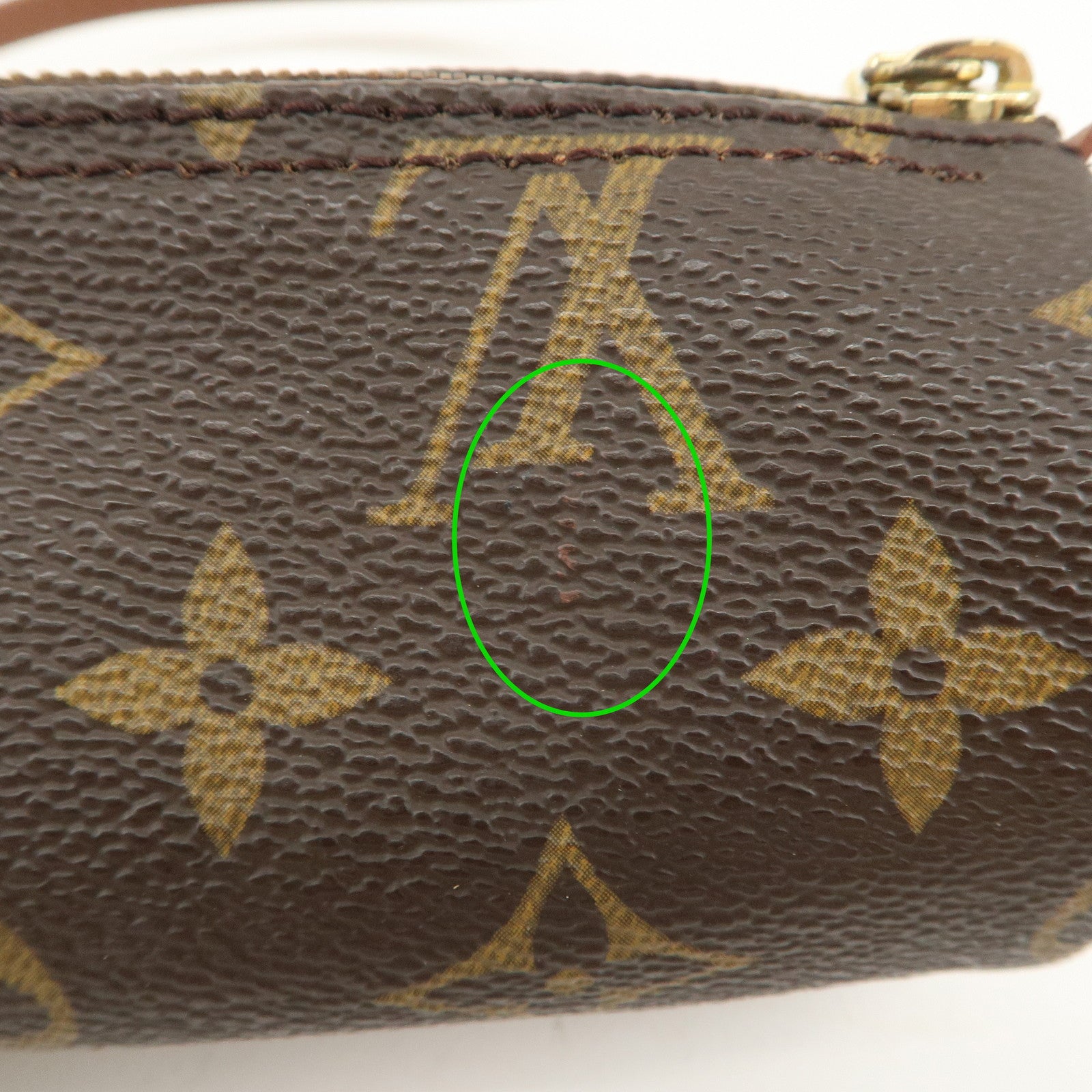 Louis Vuitton Monogram Papillon Pouch For Papillon Bag Brown