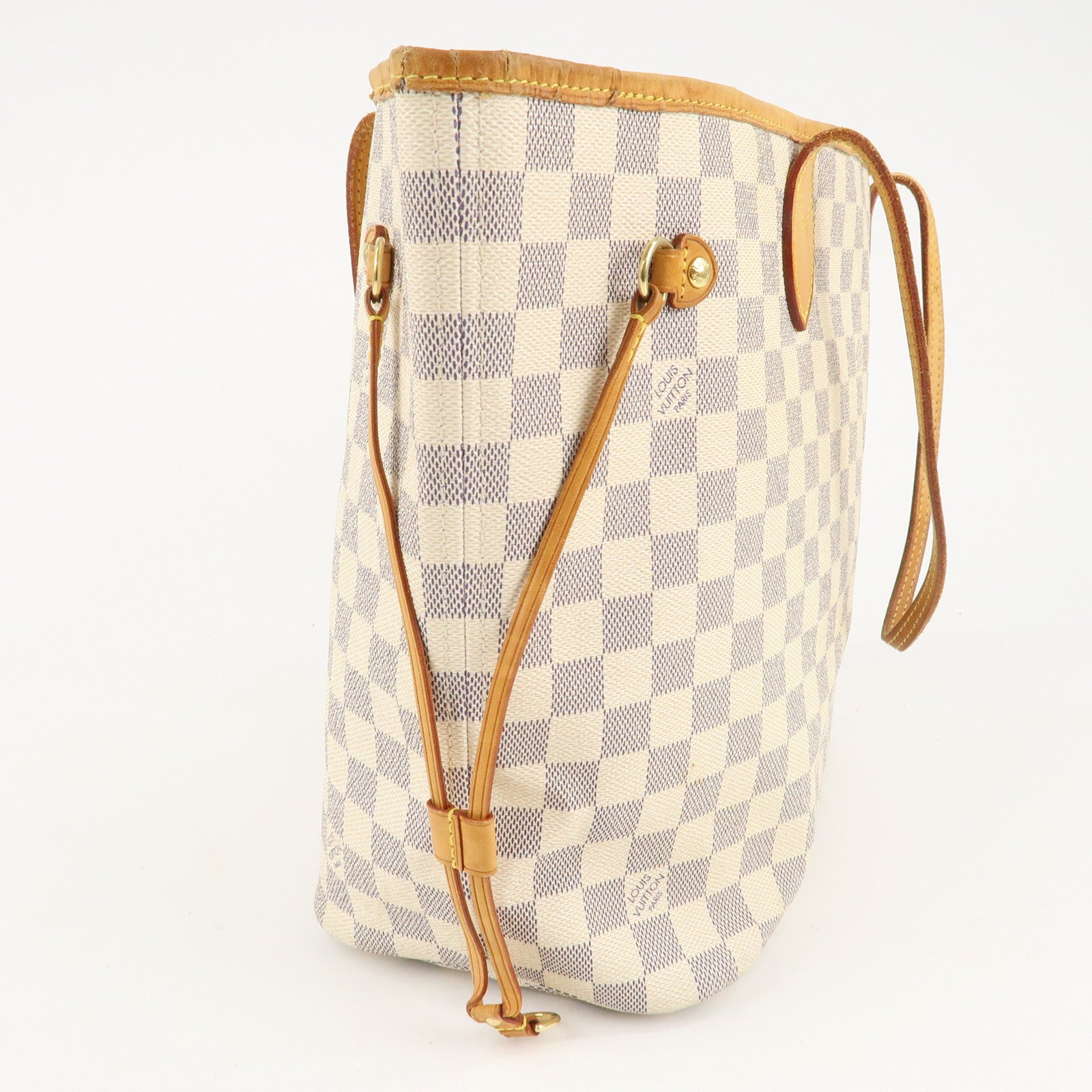 Louis Vuitton Damier Azur Neverfull MM Tote Bag N51107 Used